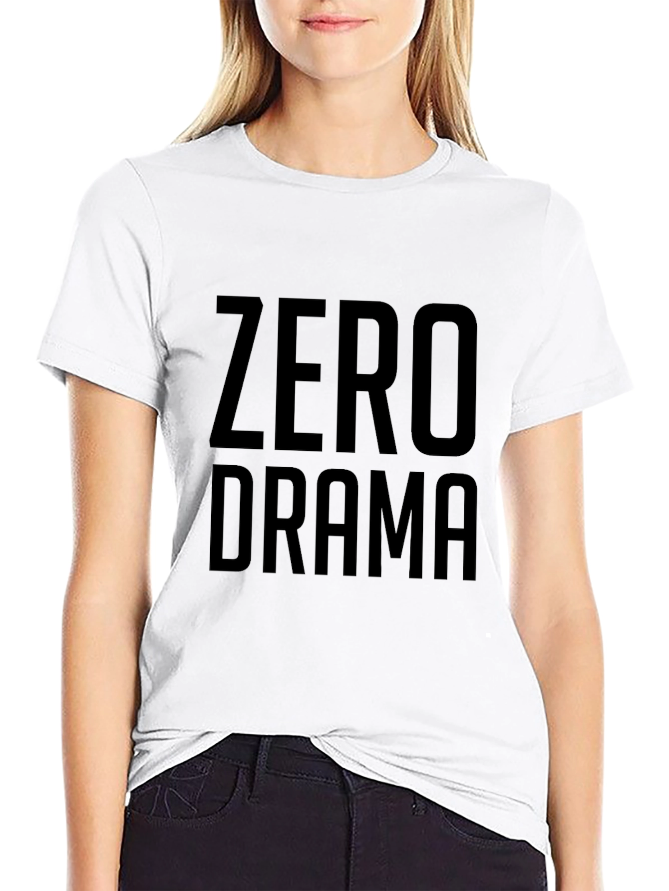 Black Zero Drama Black T-Shirt view 9