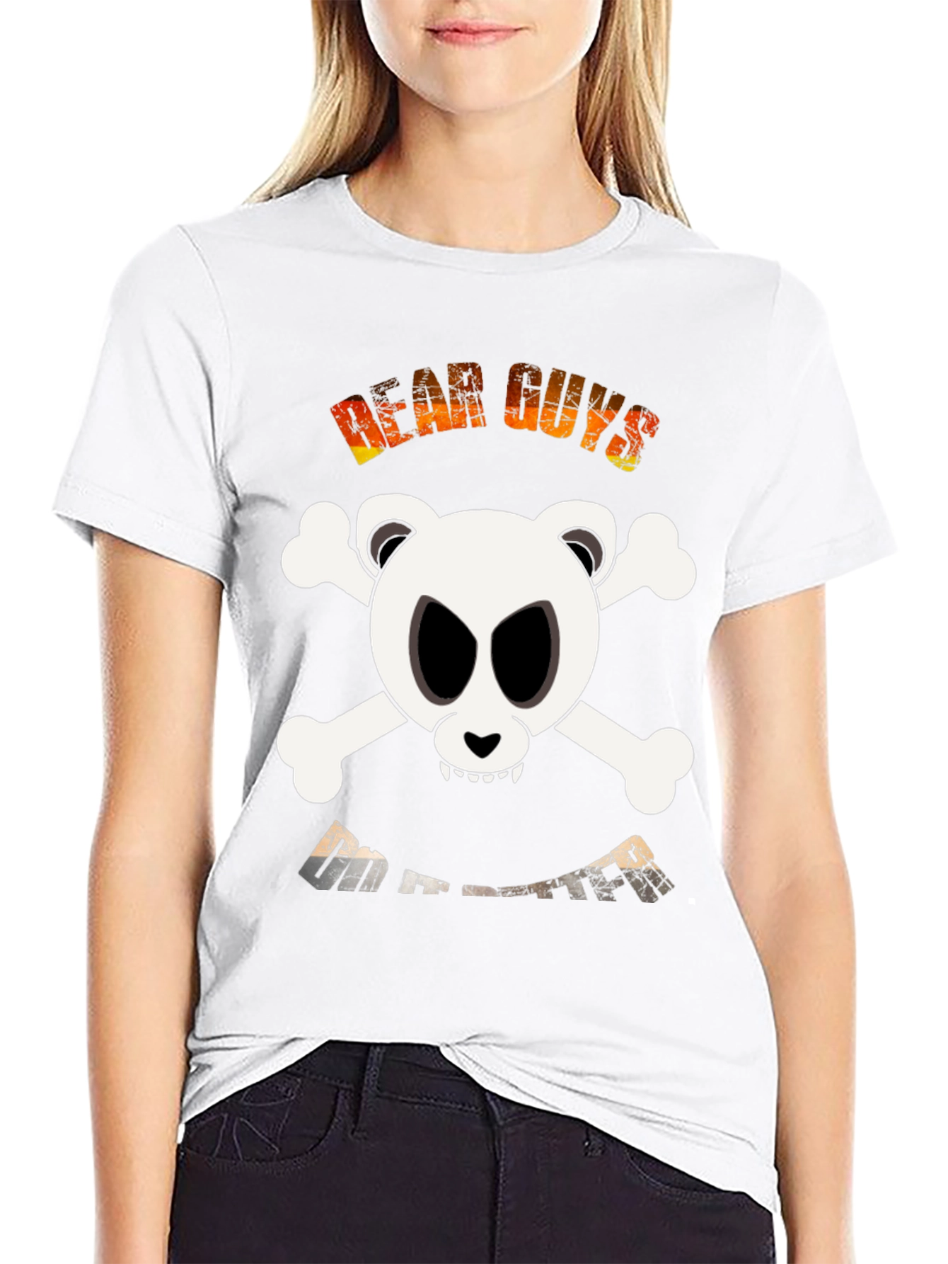 Black Bear Skull & Crossbones Graphic T-Shirt - Dear Guys Do It Better view 9