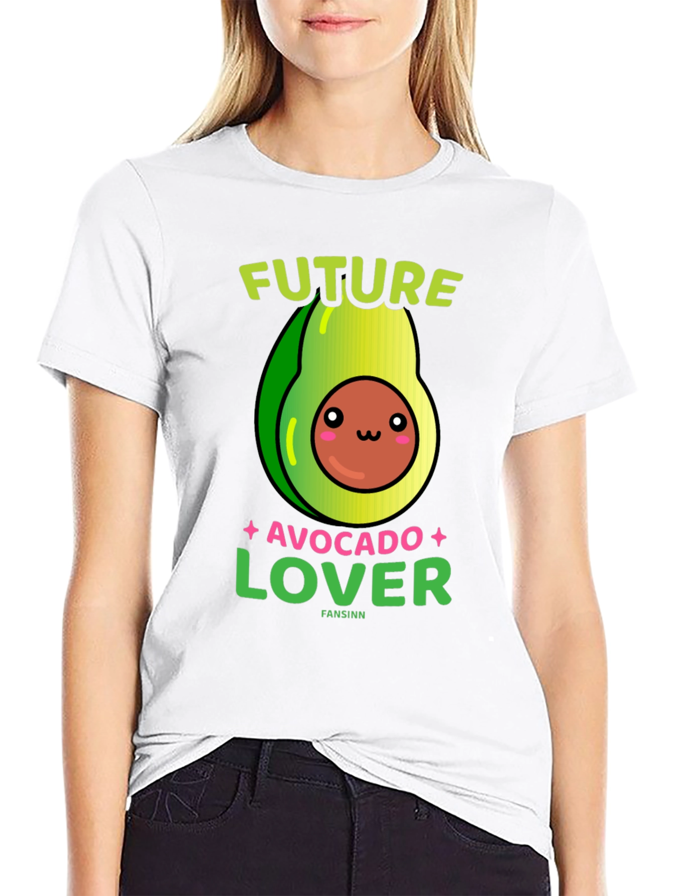 Black Future Avocado Lover T-Shirt view 9