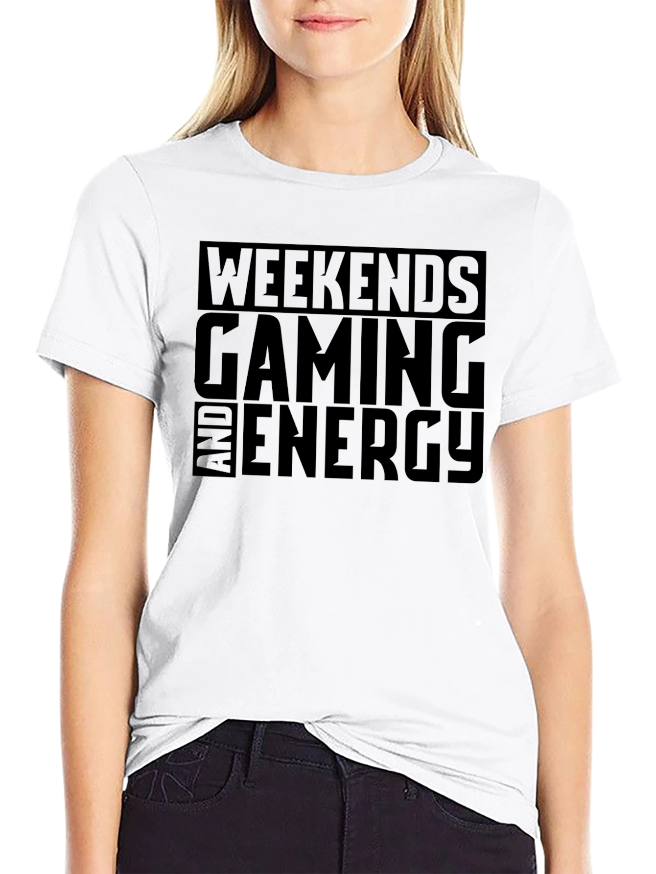 Weekends Gaming Energy Black Graphic Tee - 9