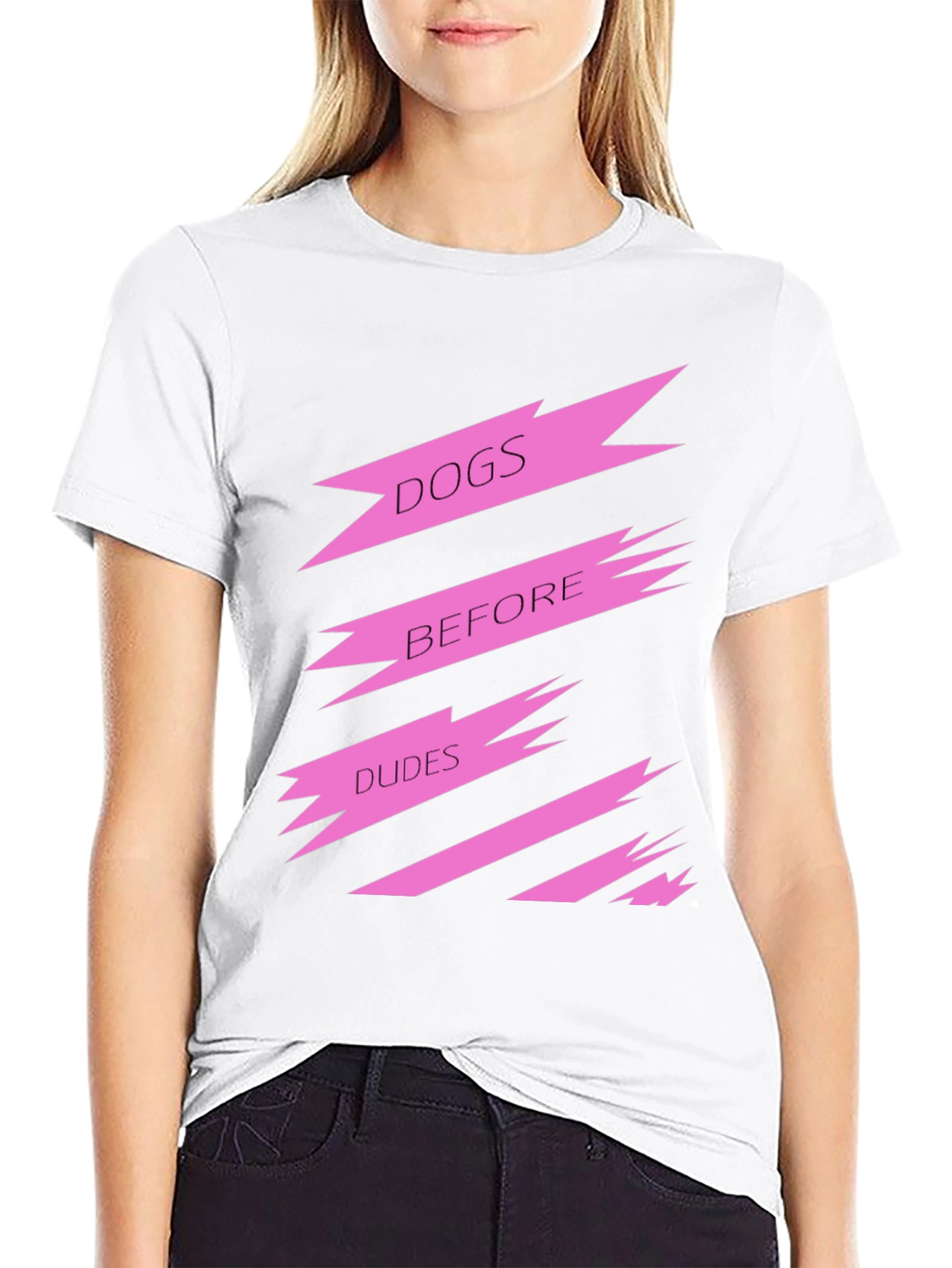 Black Dogs Before Dudes Graphic Tee - Black view 9