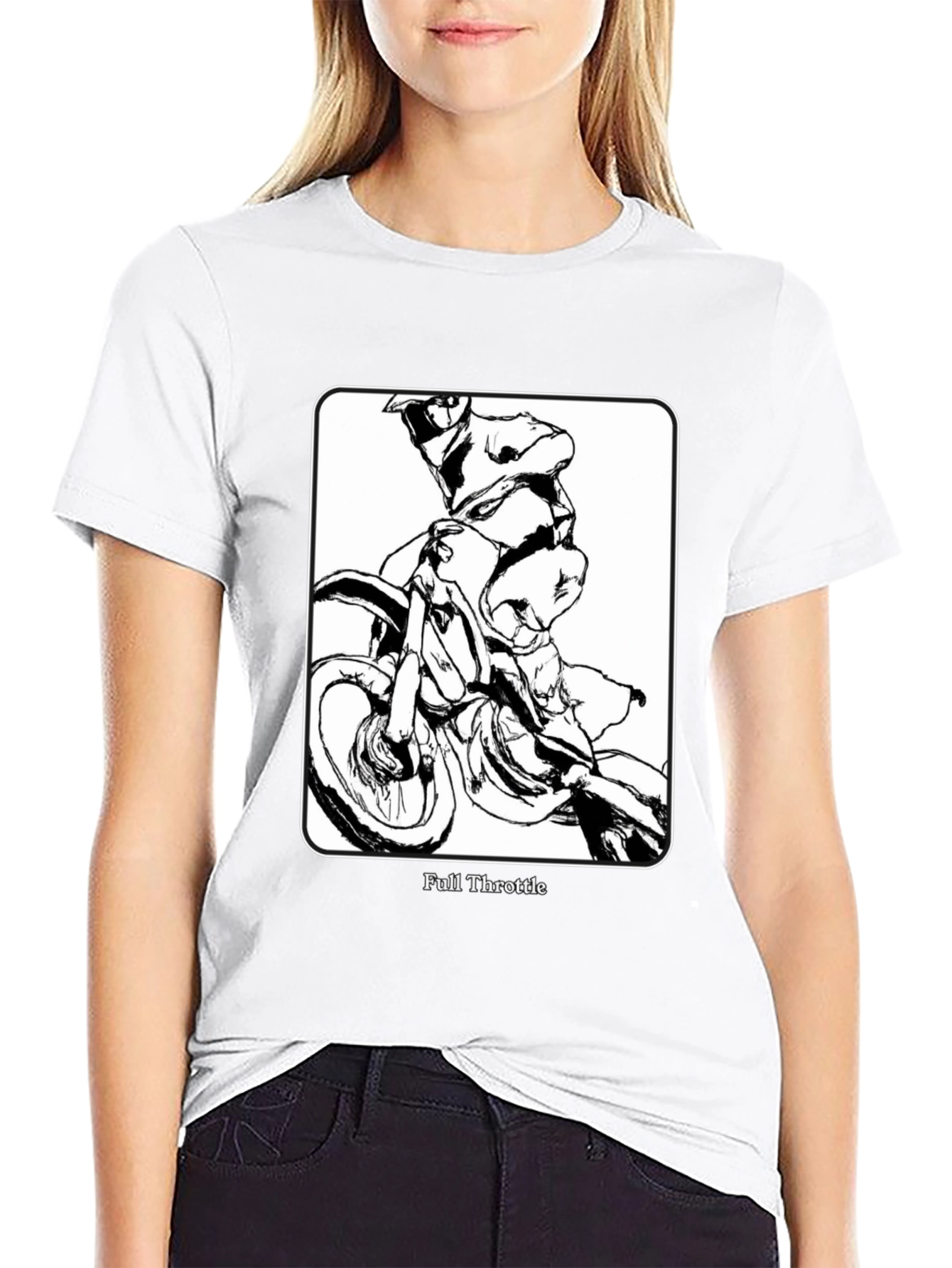 Black Full Throttle Graphic Tee - Black view 9