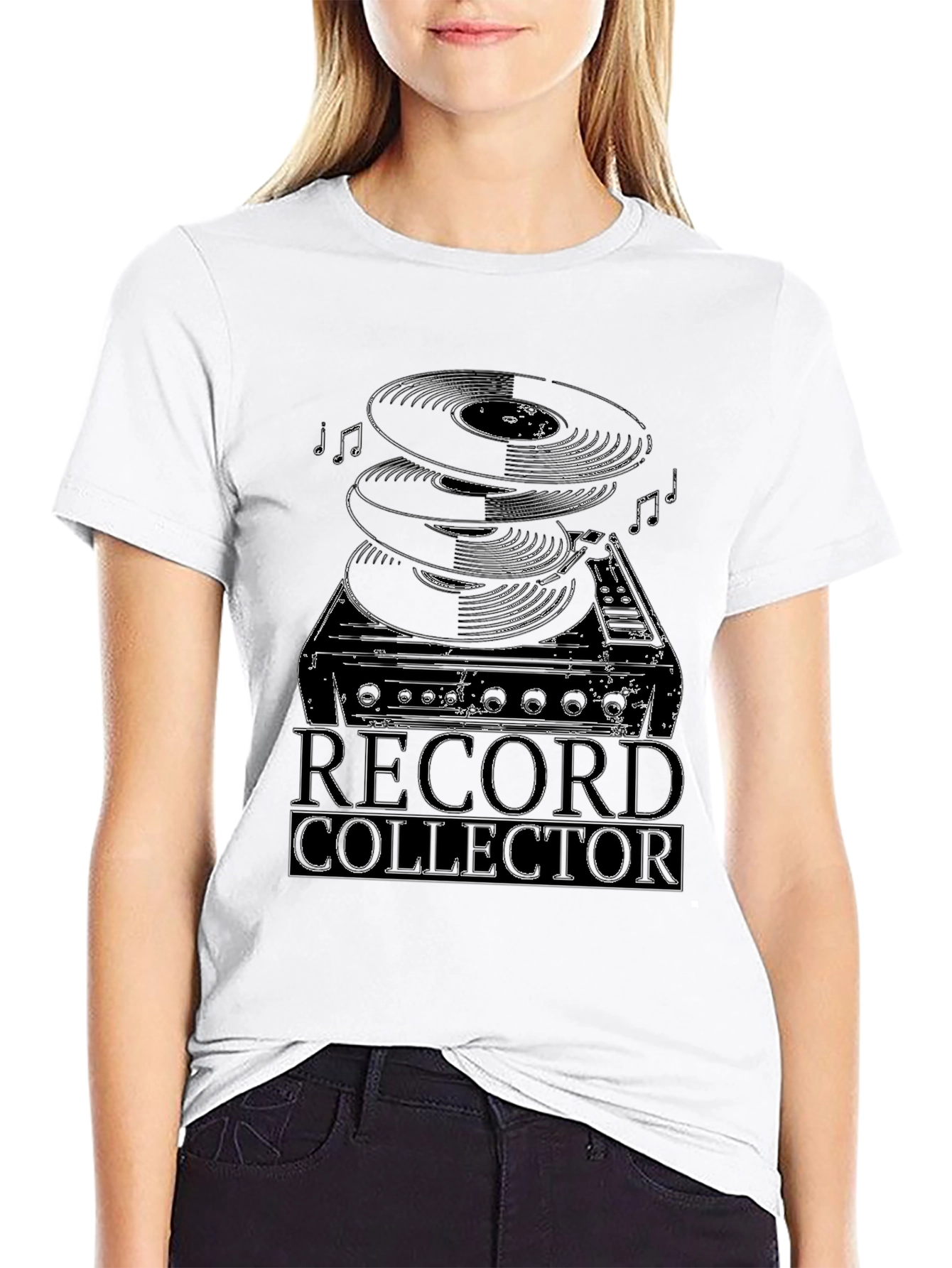 Black Record Collector Graphic T-Shirt  view 9