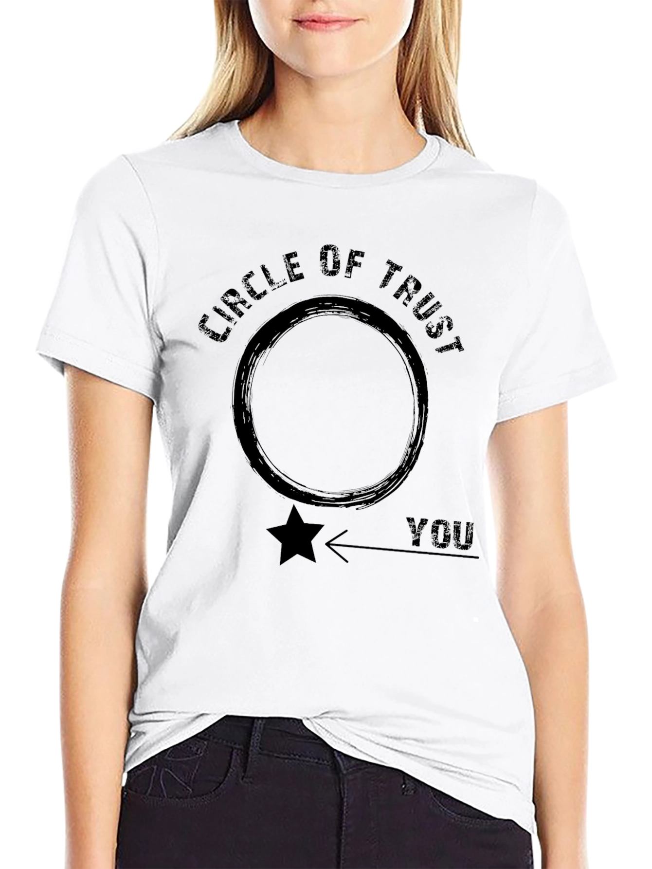 Black Circle of Trust T-Shirt - Funny Graphic Tee view 9