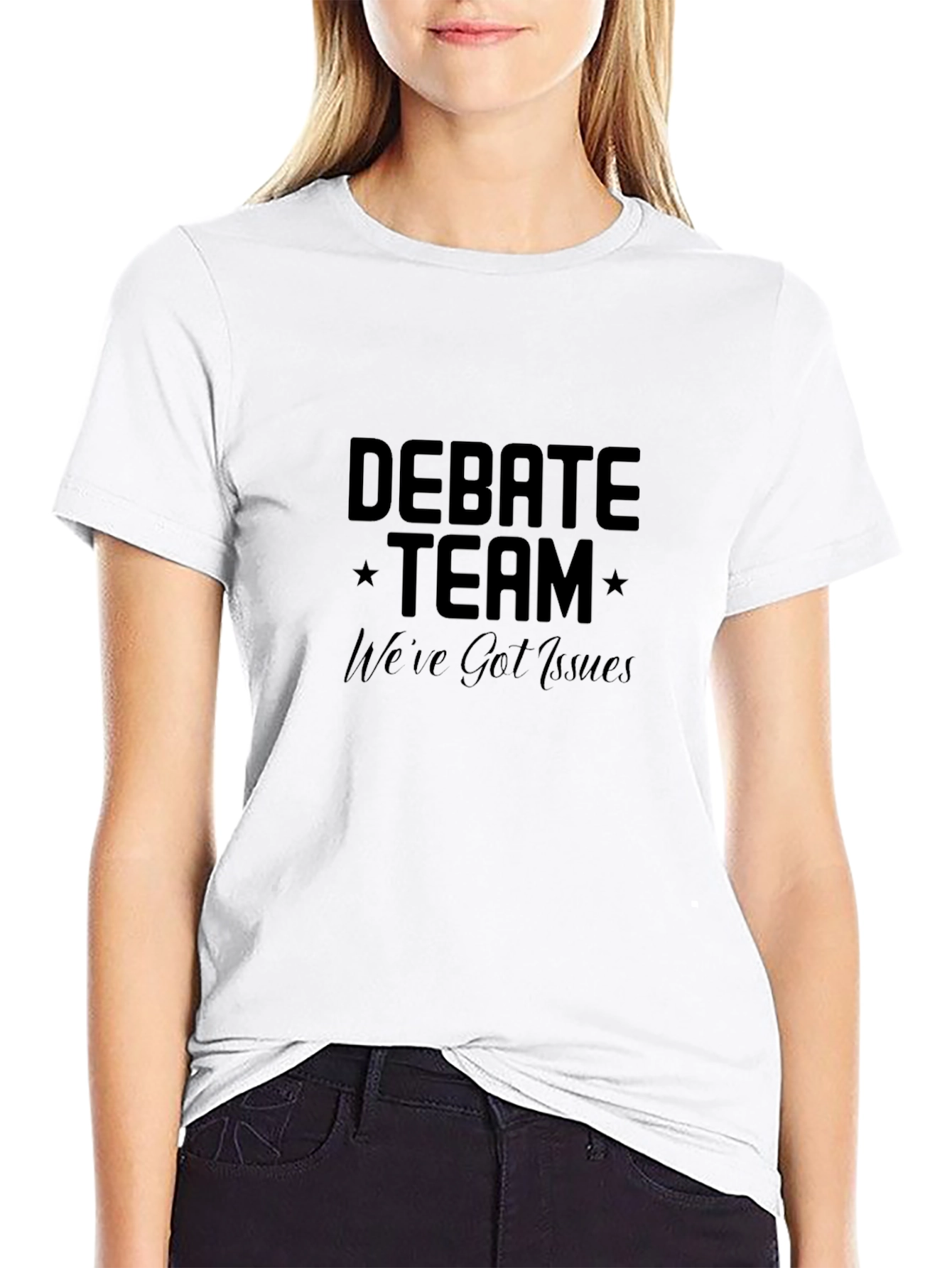 Black Debate Team Issues Black T-Shirt view 9