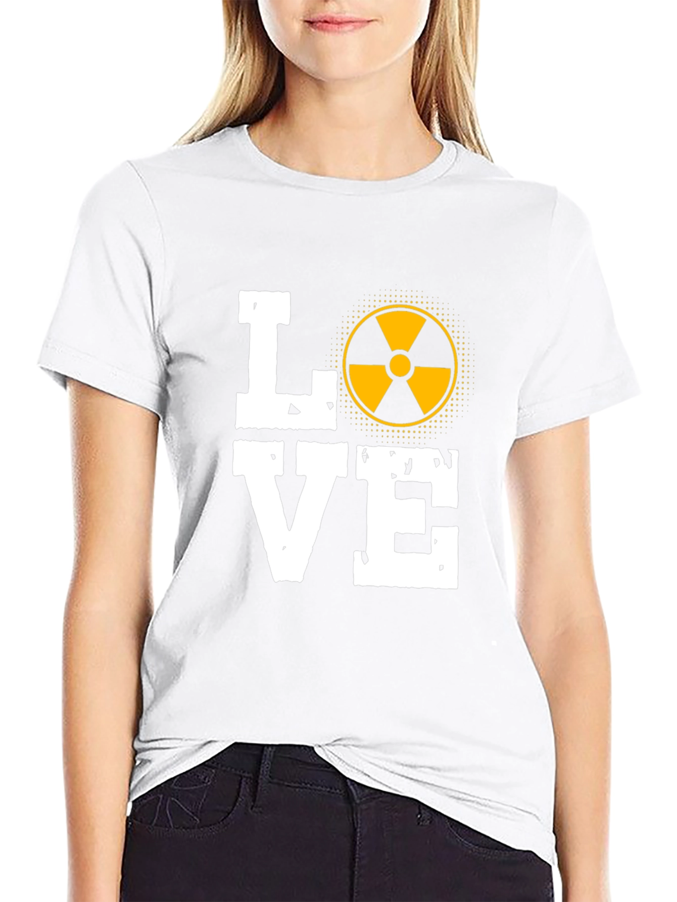 Black LOVE Rad Tech T-Shirt - Radiological Science Tee view 9