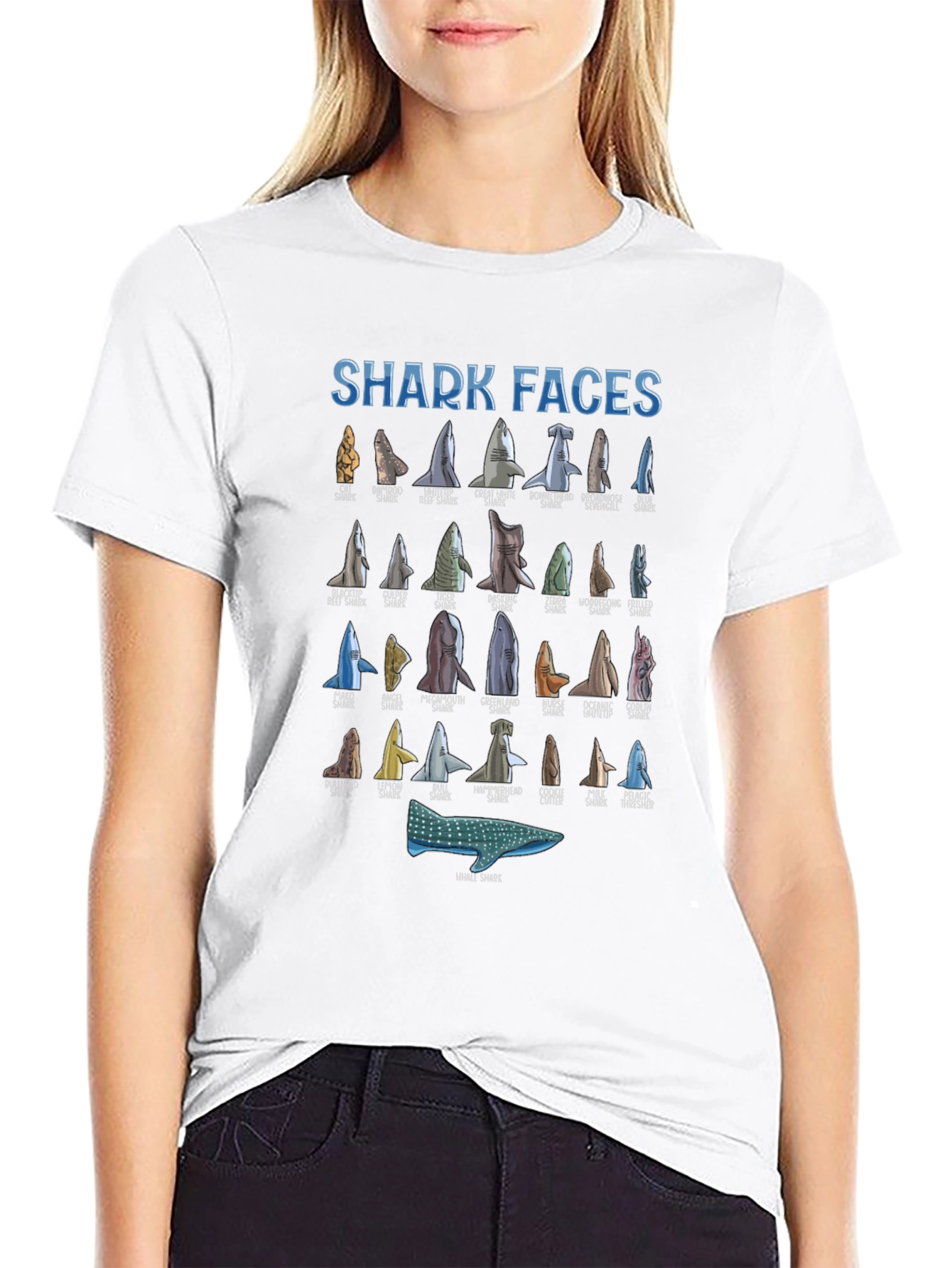 Black Shark Faces T-Shirt view 9
