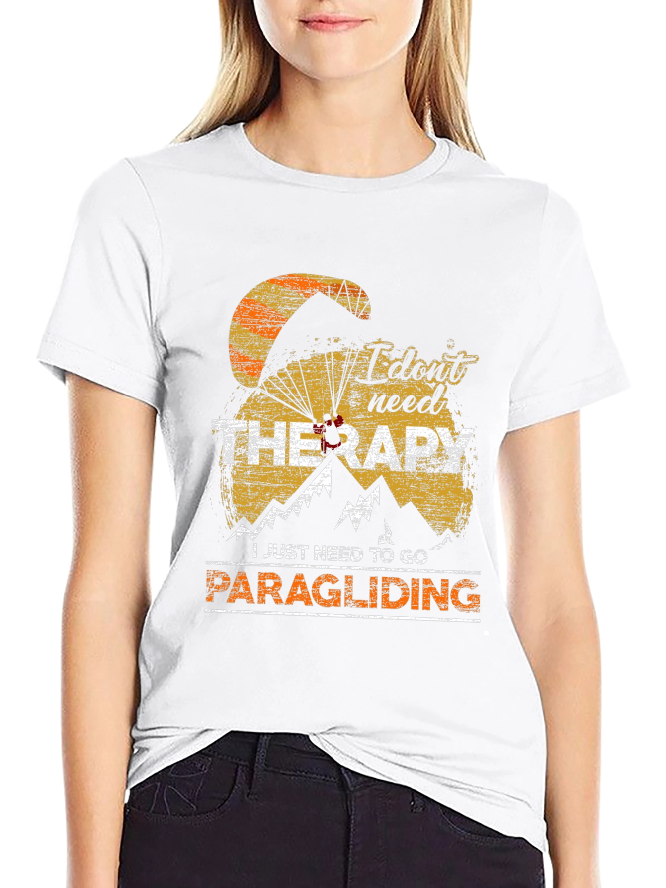 Paragliding Therapy T-Shirt: Adventure Awaits - 9