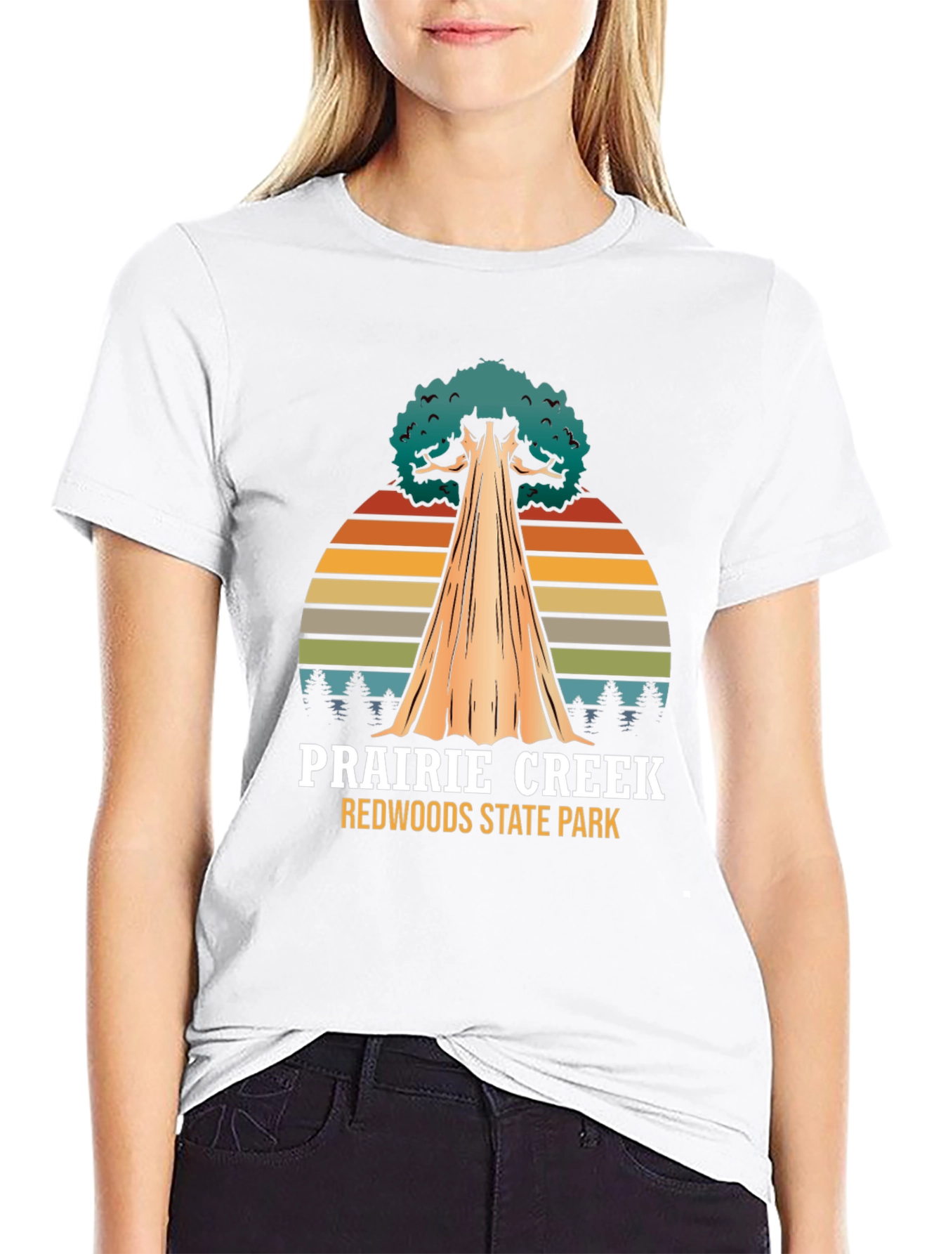 Black Prairie Creek Redwoods State Park T-Shirt view 9