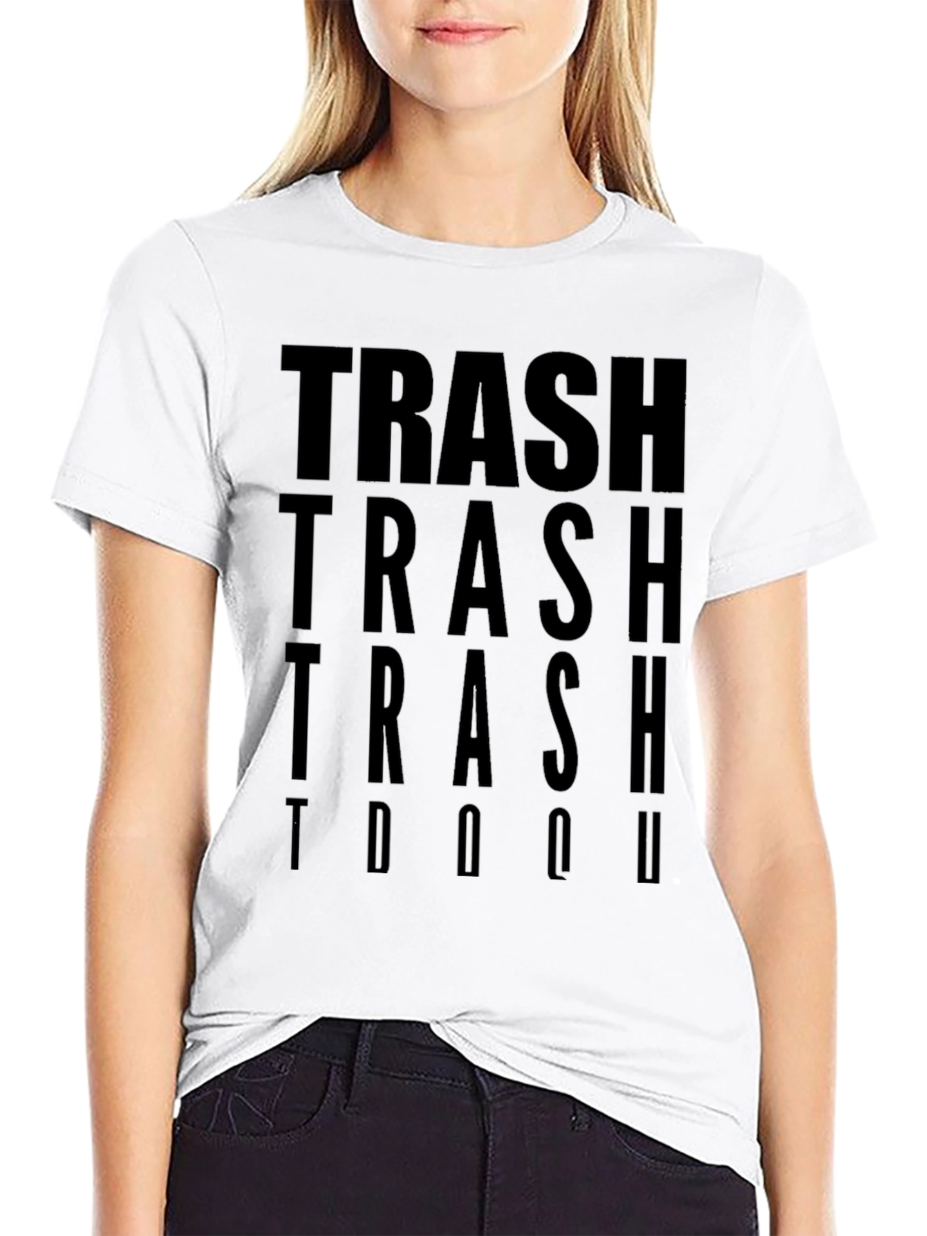 Black Trash Graphic Tee - Black view 9
