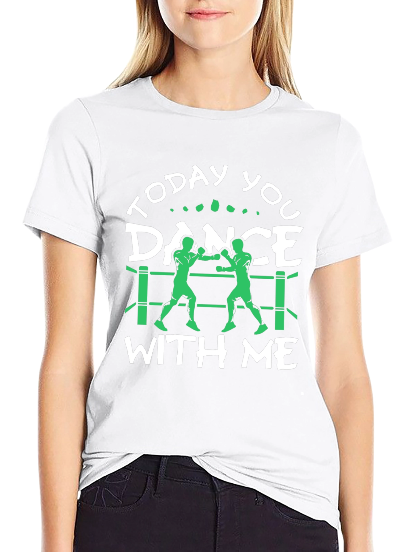 Black Today You Dance With Me Boxing T-Shirt view 9