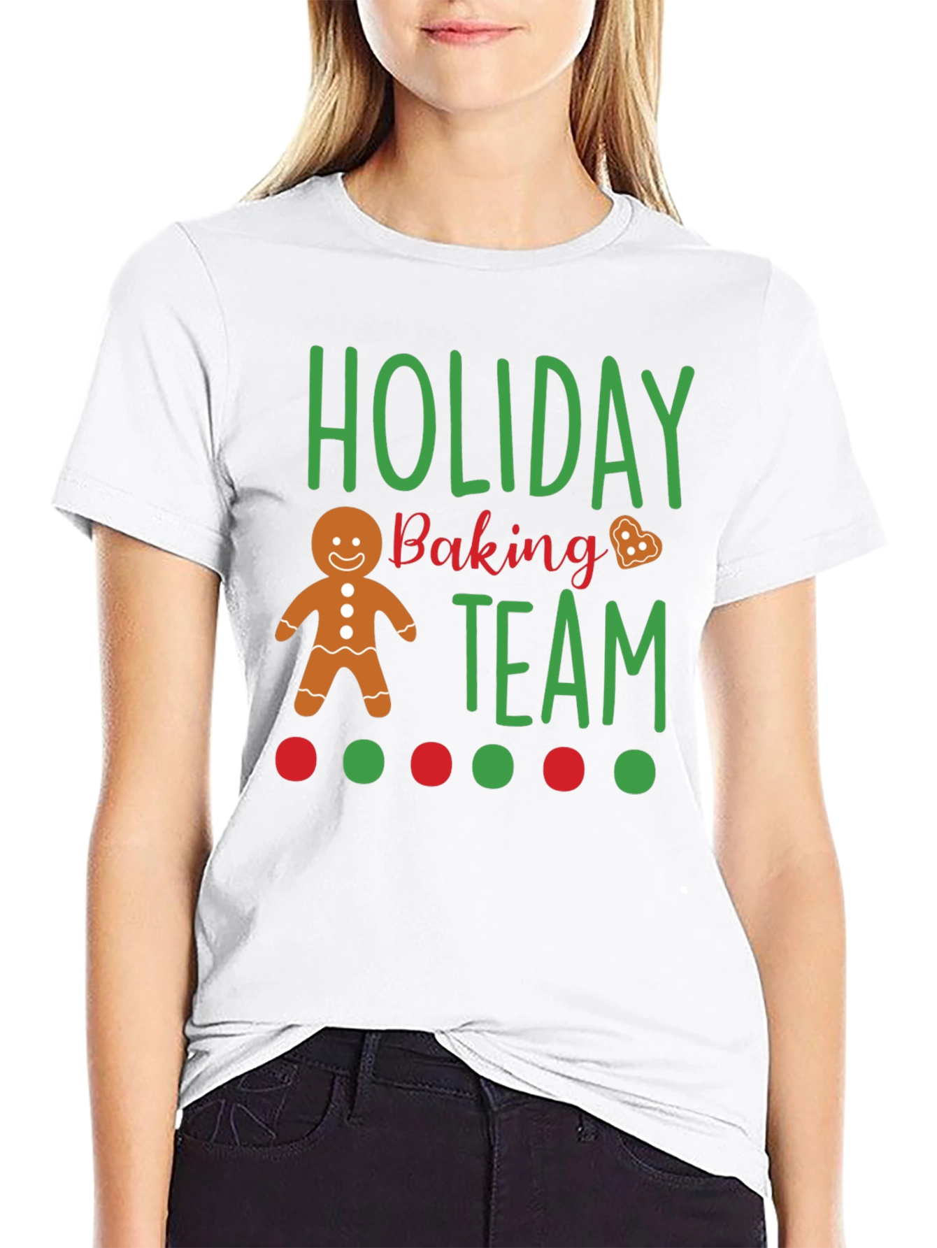 Black Holiday Baking Team T-Shirt view 9