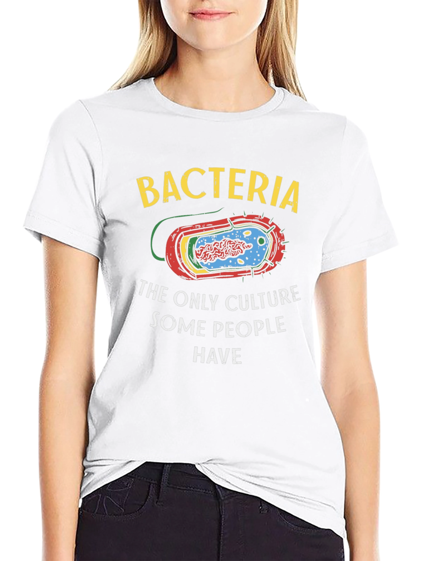 Black Bacteria Culture Humor T-Shirt view 9