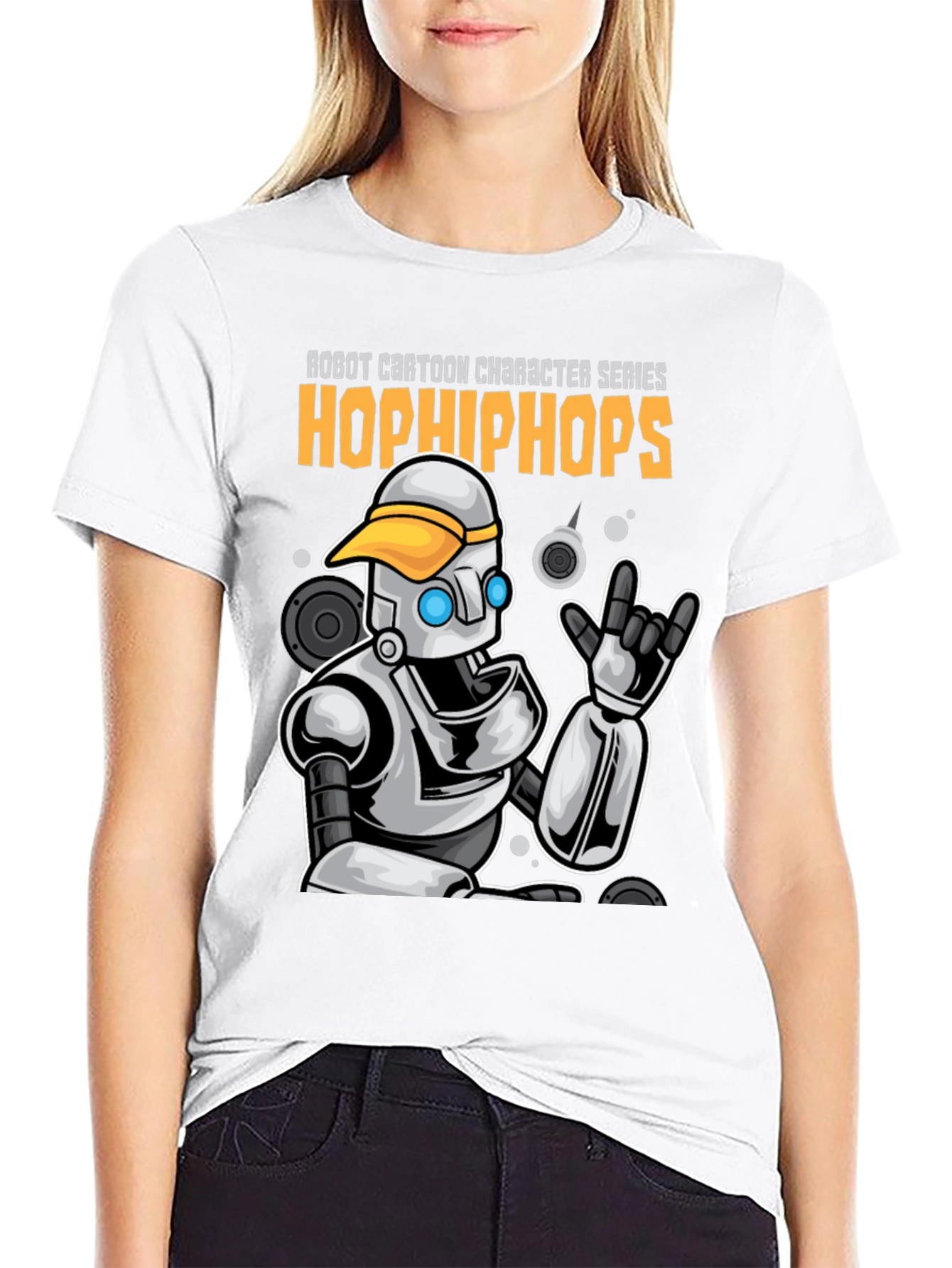 Robot Cartoon T-Shirt - Hop Hip Hops Series - 9