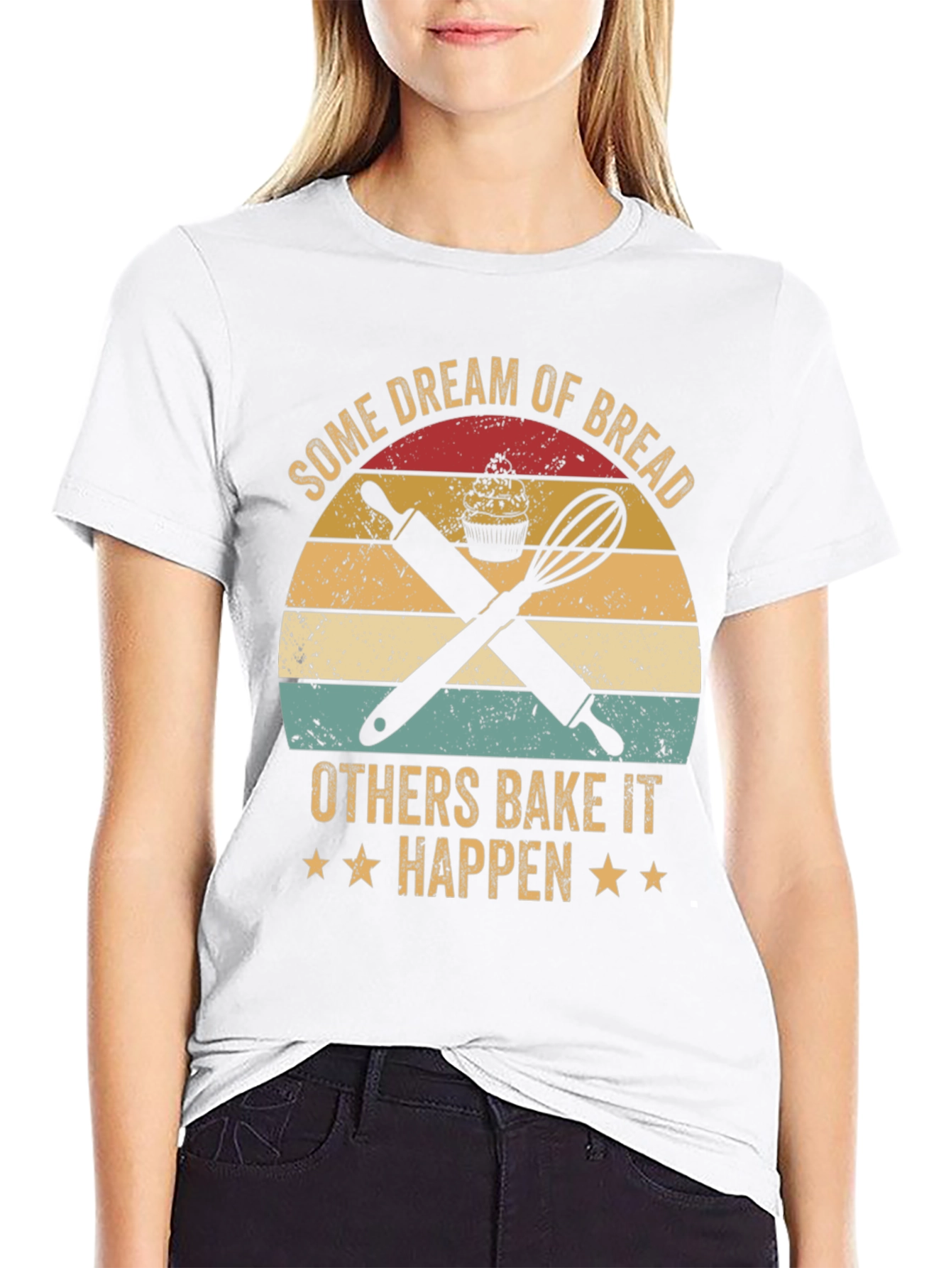 Baking Lover T-Shirt: Dream of Bread, Bake It Happen - 9