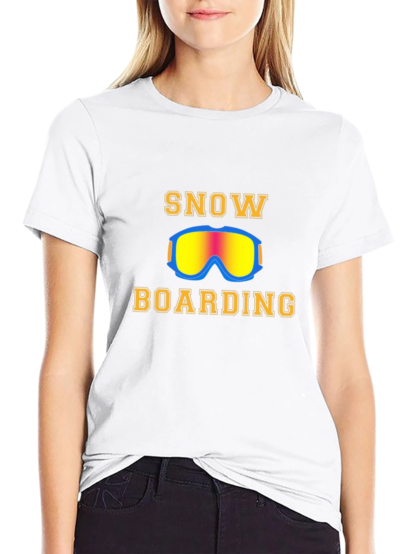 Black Snowboarding T-Shirt view 9
