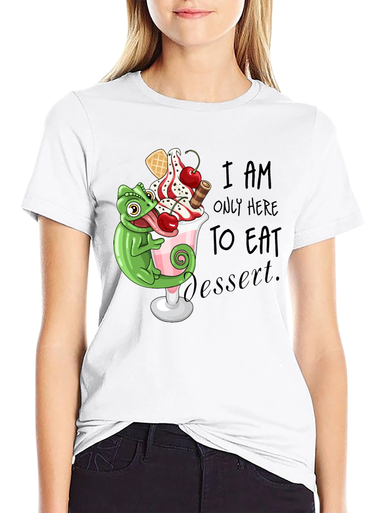Black Dessert Lover's T-Shirt view 9