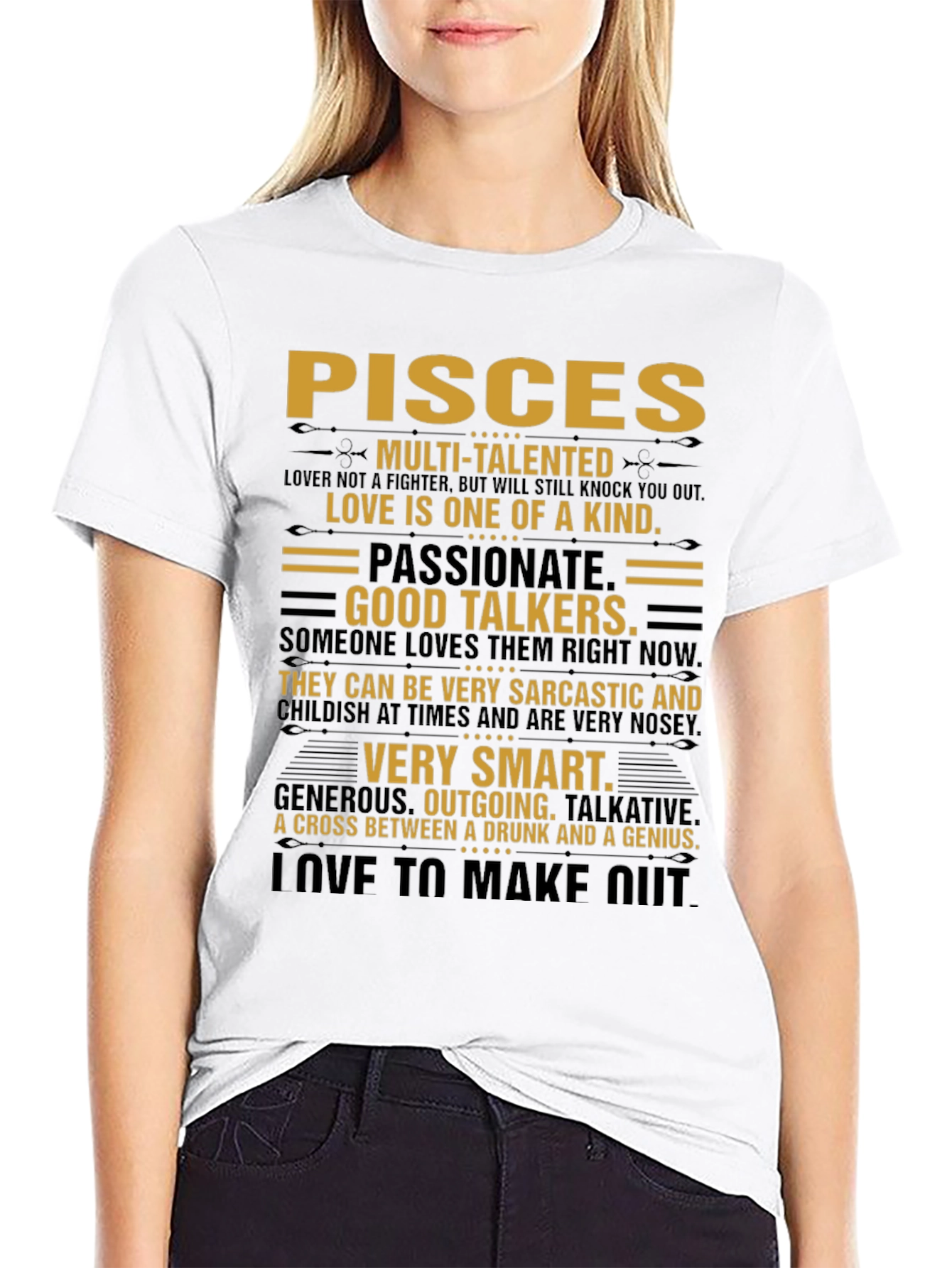 Pisces Zodiac Sign T-Shirt - Multi-Talented Tee - 9