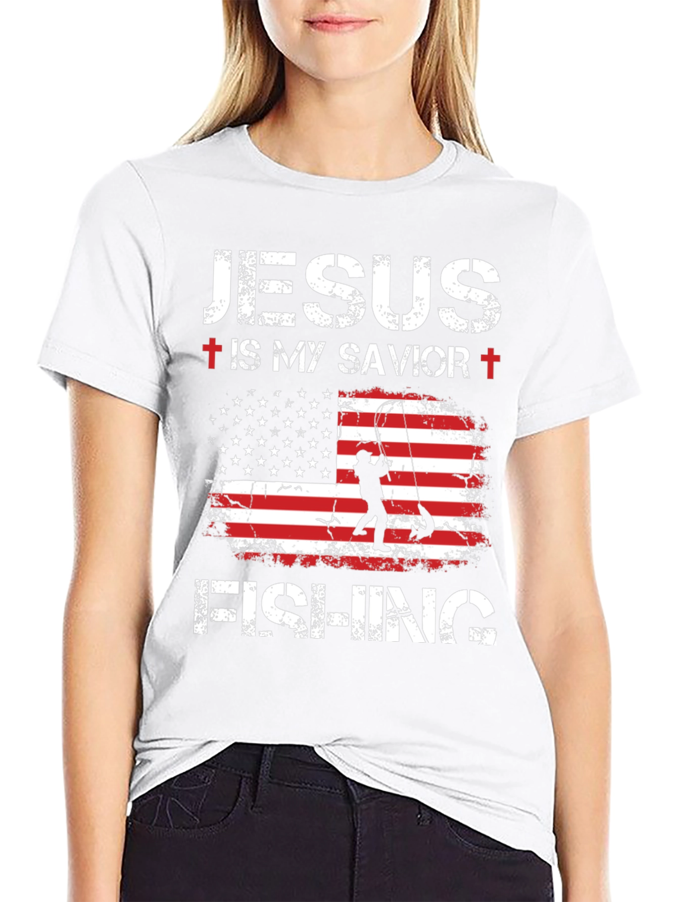 Jesus is My Savior Fishing T-Shirt - 9