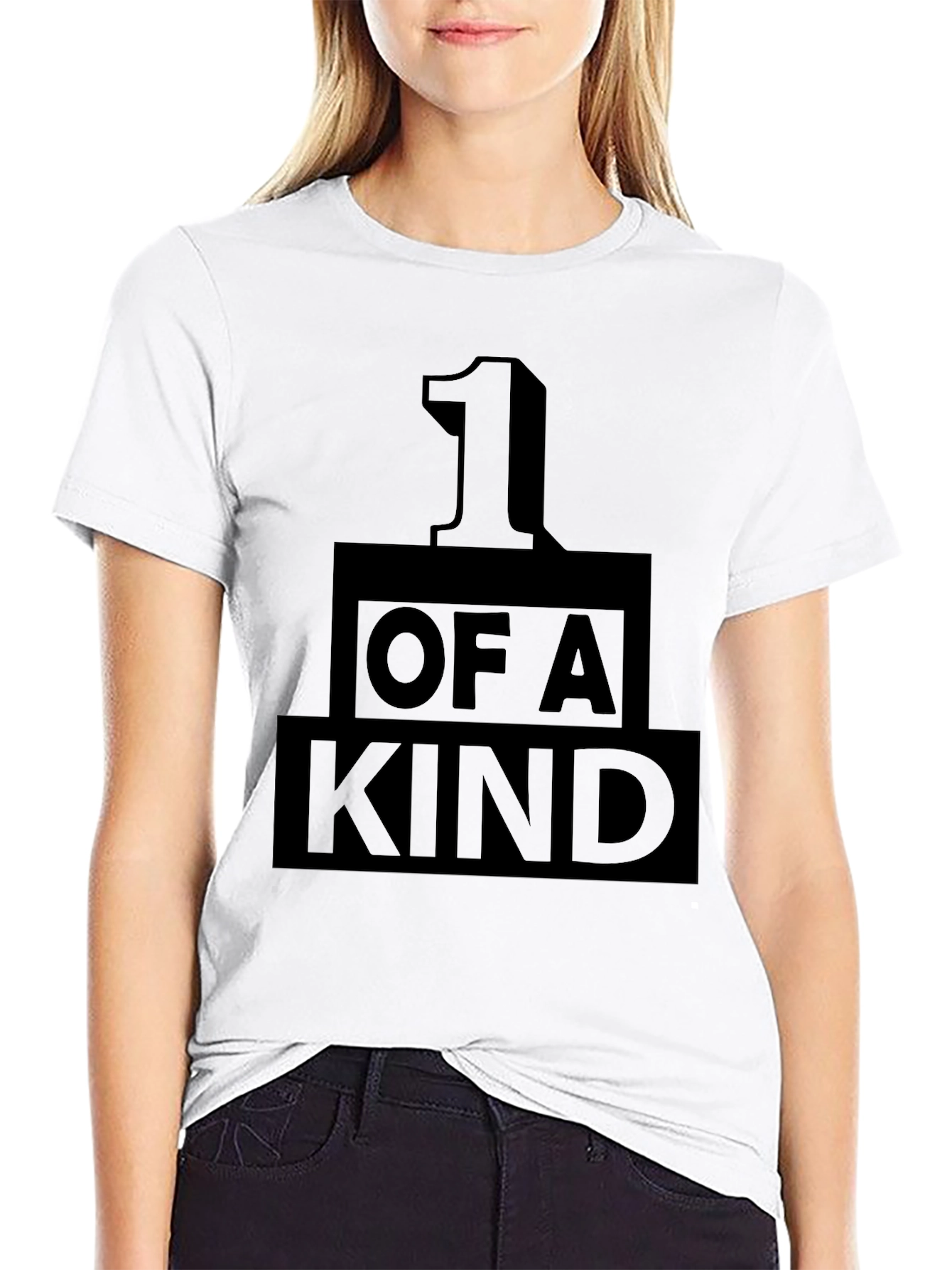 Black One of a Kind Black Graphic Tee view 9