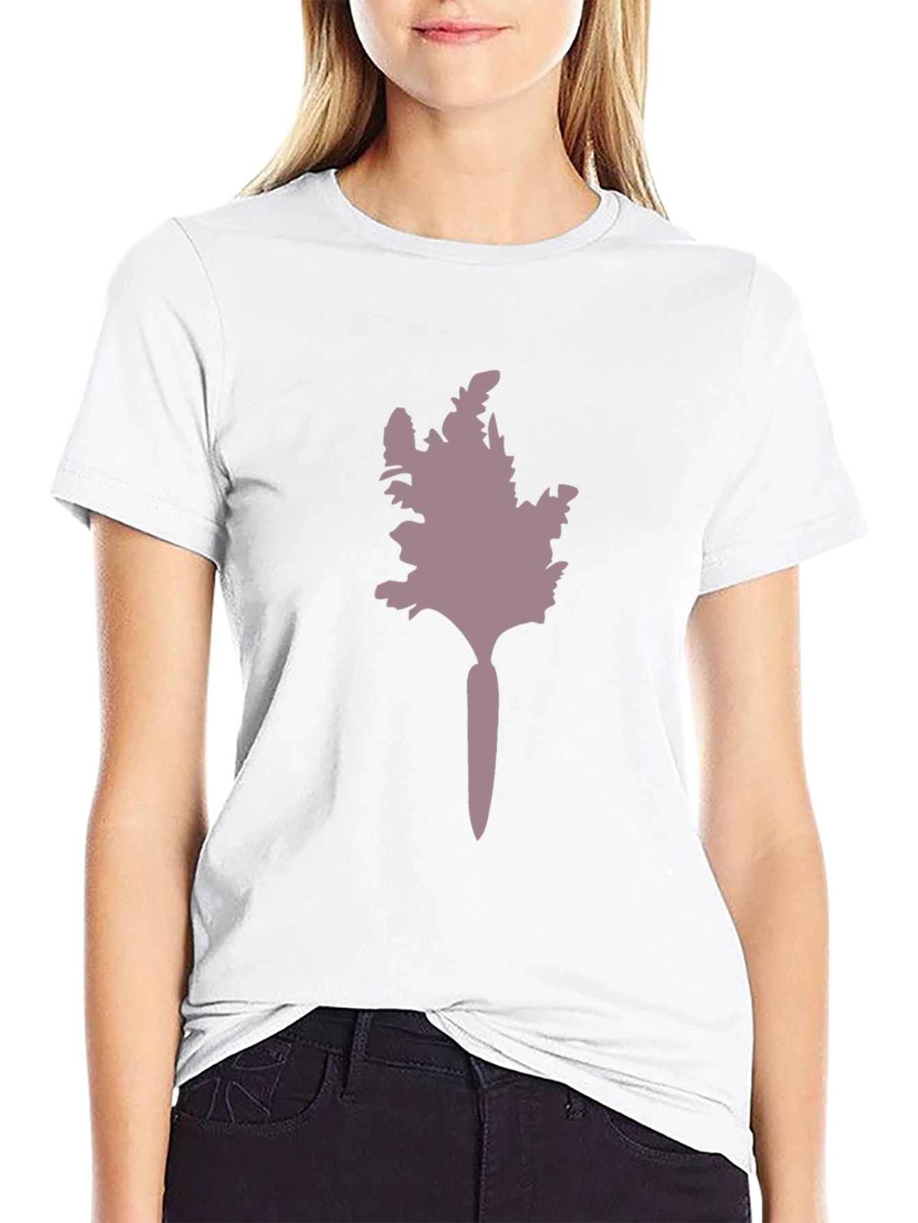 Black Unique Tree Graphic Black T-Shirt view 9