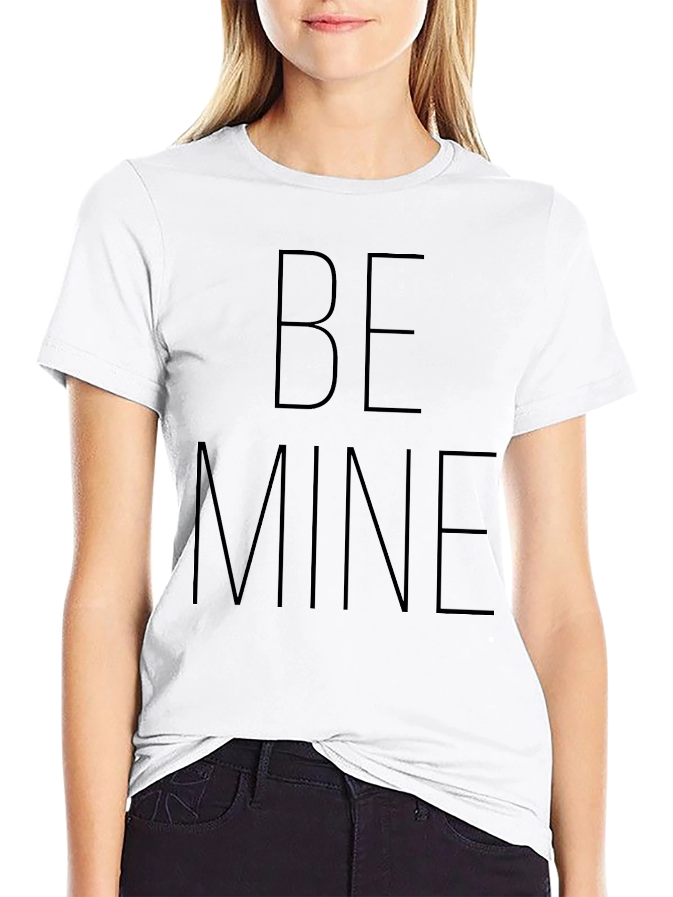 Black Be Mine Graphic Tee - Black Crew Neck view 9