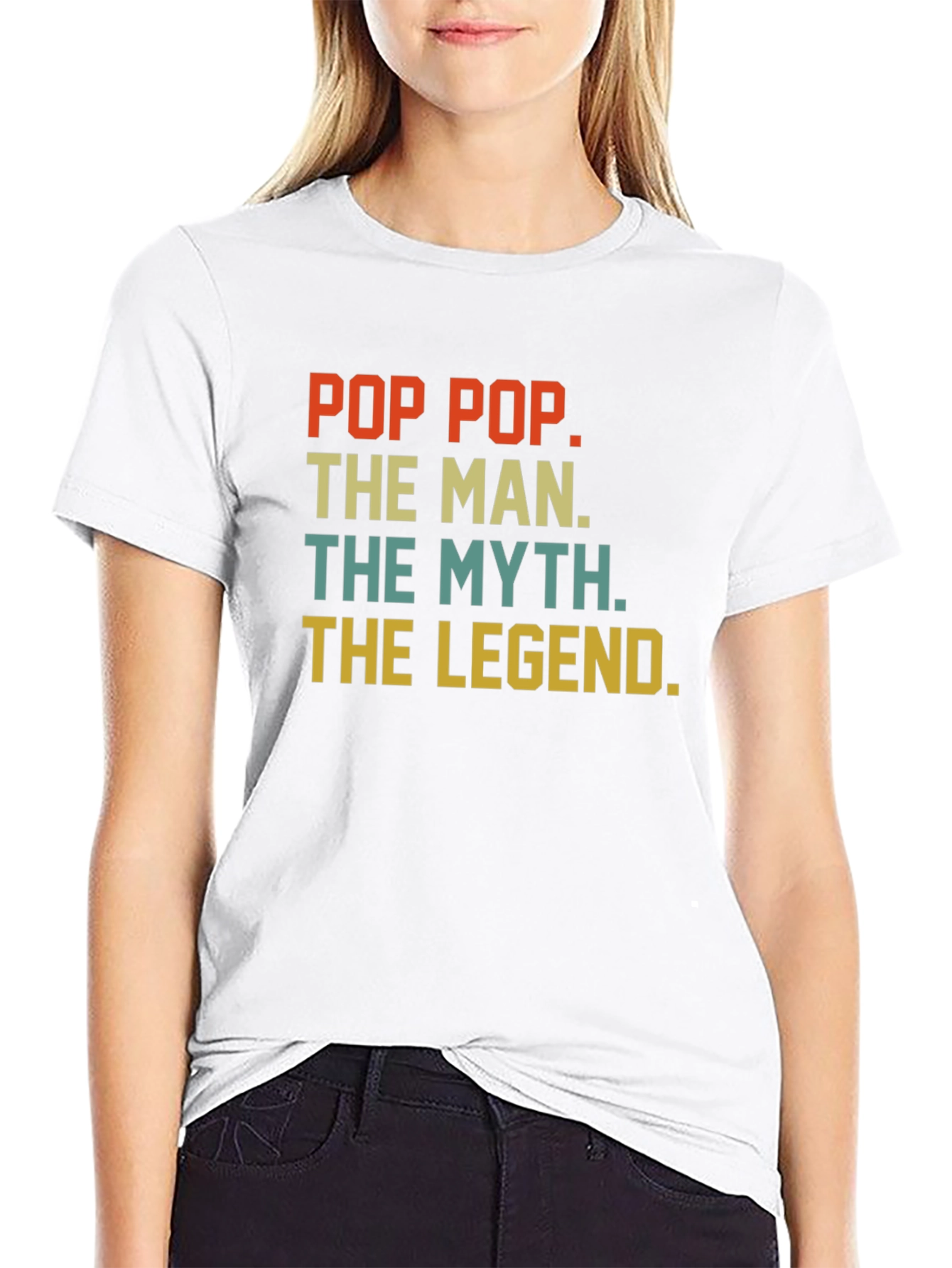 Black Pop Pop The Man The Myth The Legend T-Shirt view 9