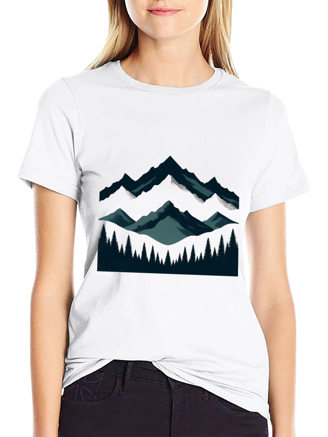 Black Mountain Vista Graphic Tee - Soft Cotton Comfort view 9