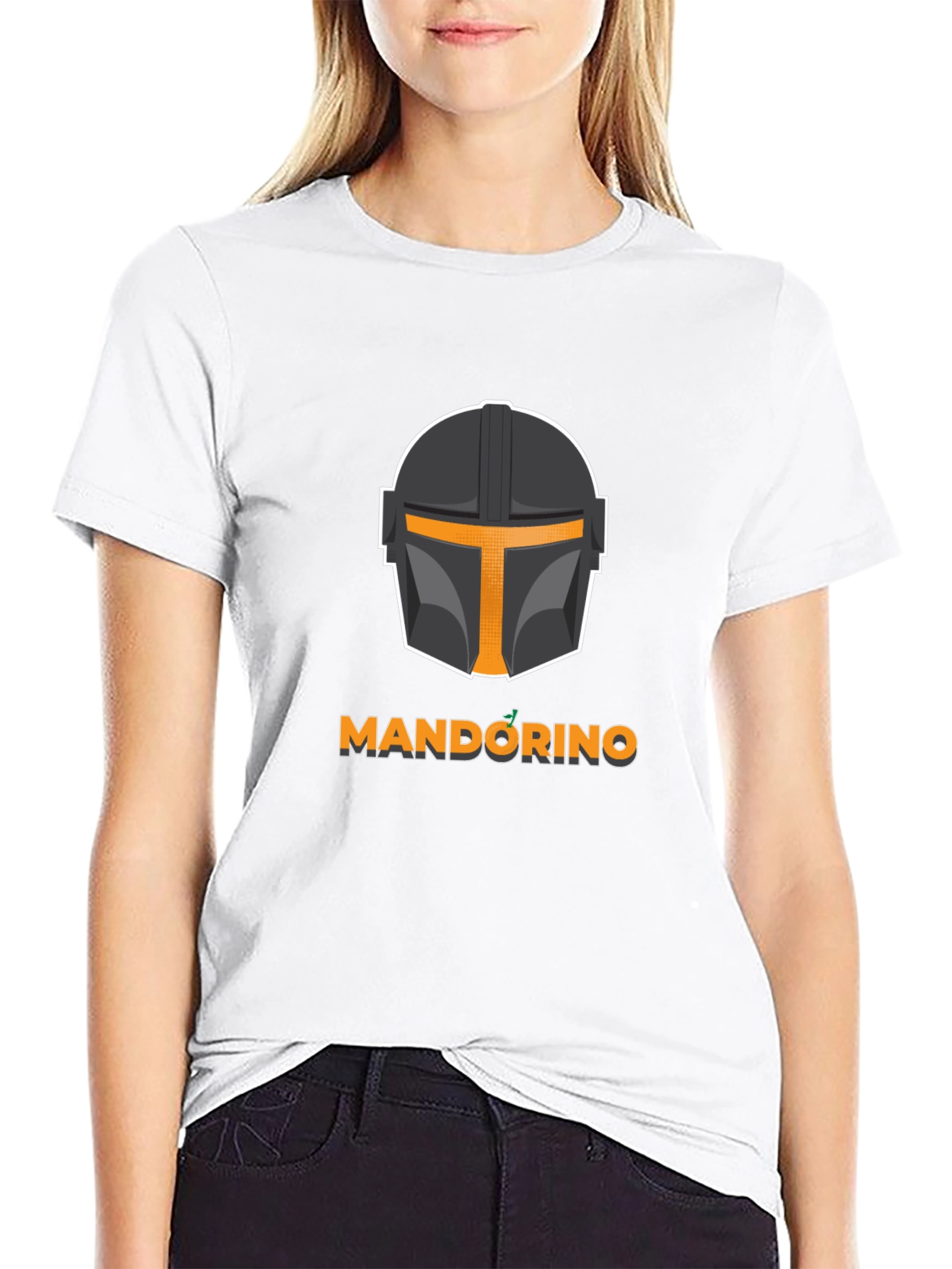 Black Mandorino T-Shirt - Mandalorian Inspired Black Tee view 9