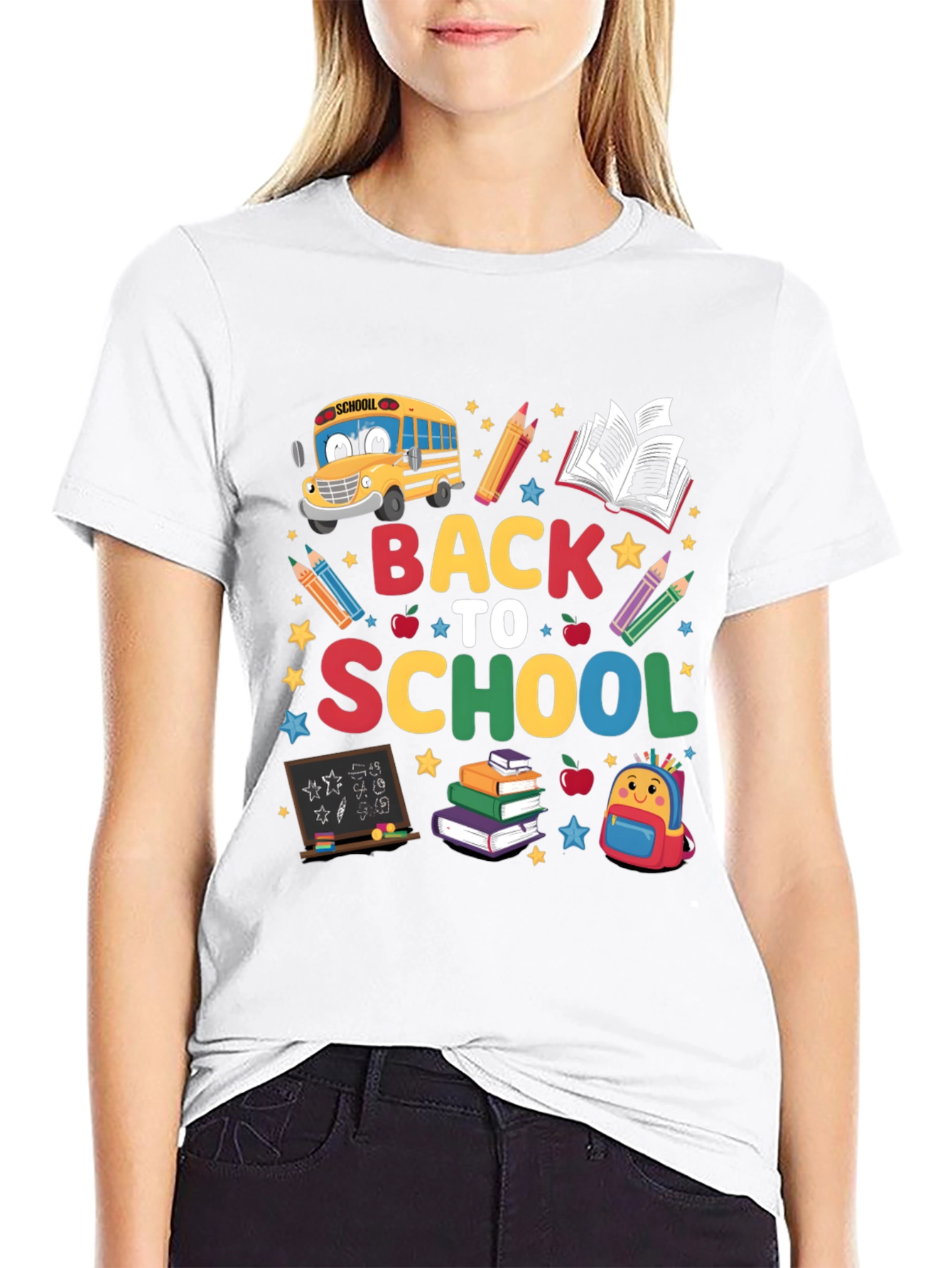 Black Back to School Graphic Tee - Unisex view 9