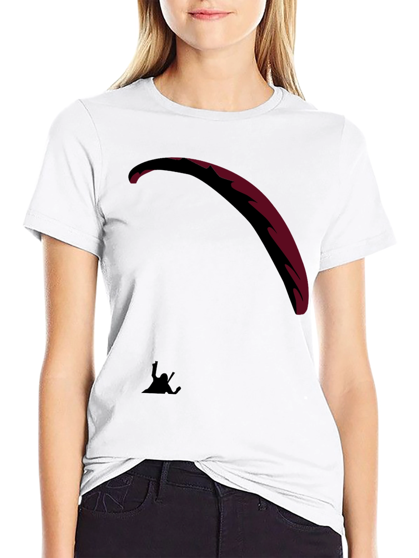 Black Black Paragliding T-Shirt - Adventure Ready! view 9