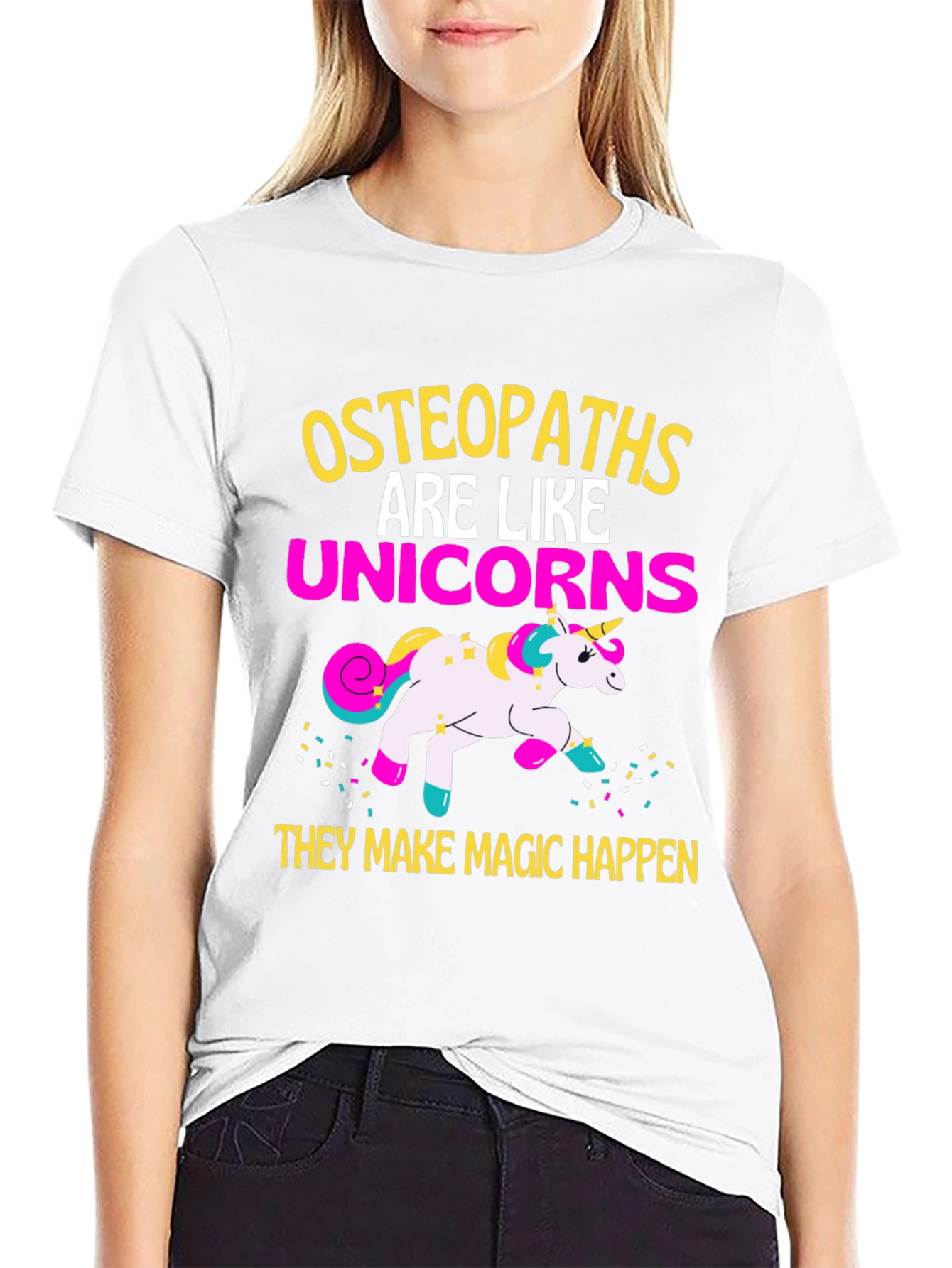 Black Osteopaths Are Like Unicorns T-Shirt view 9