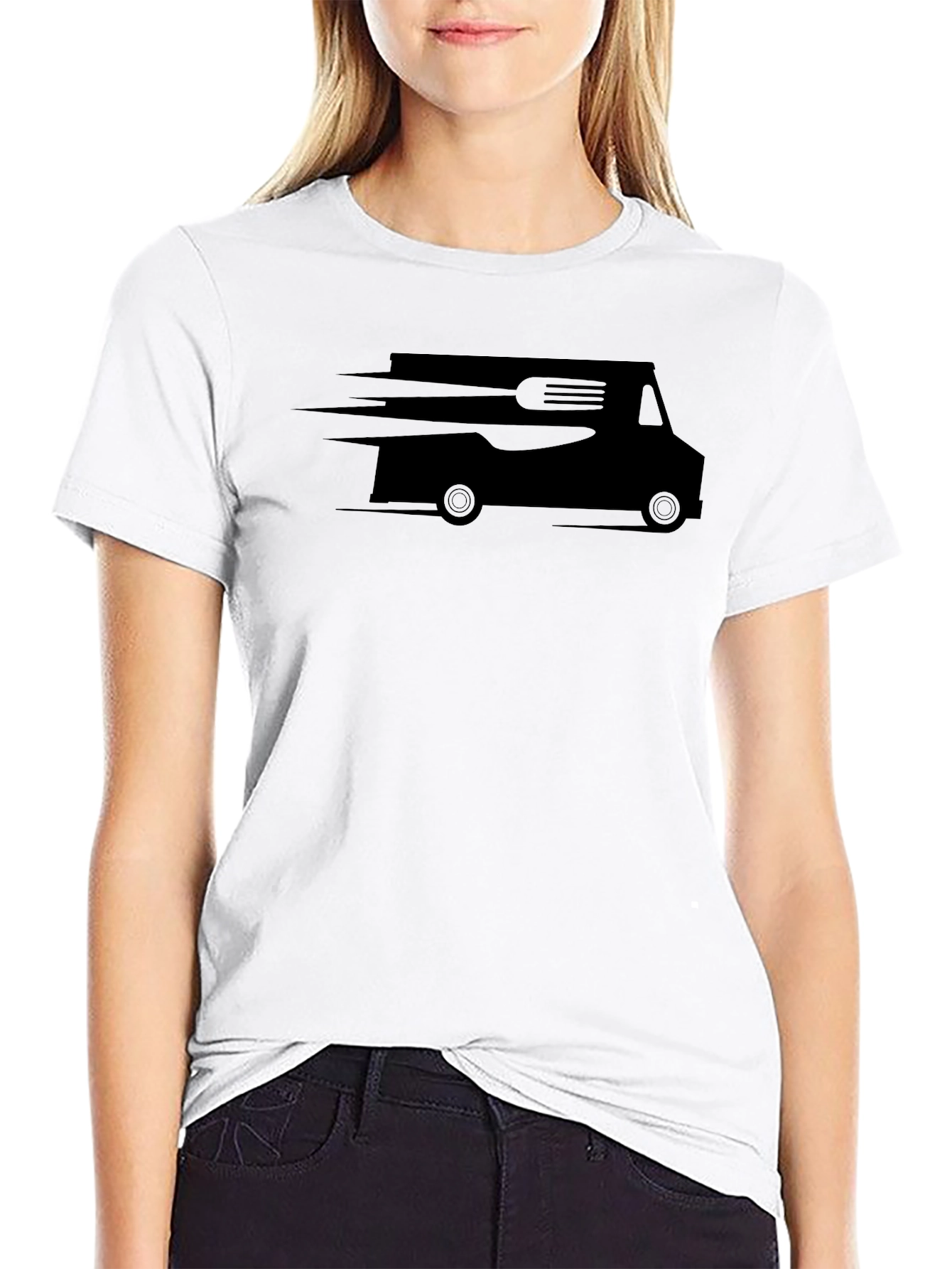 Black Food Truck T-Shirt - Fast Food Fashion view 9