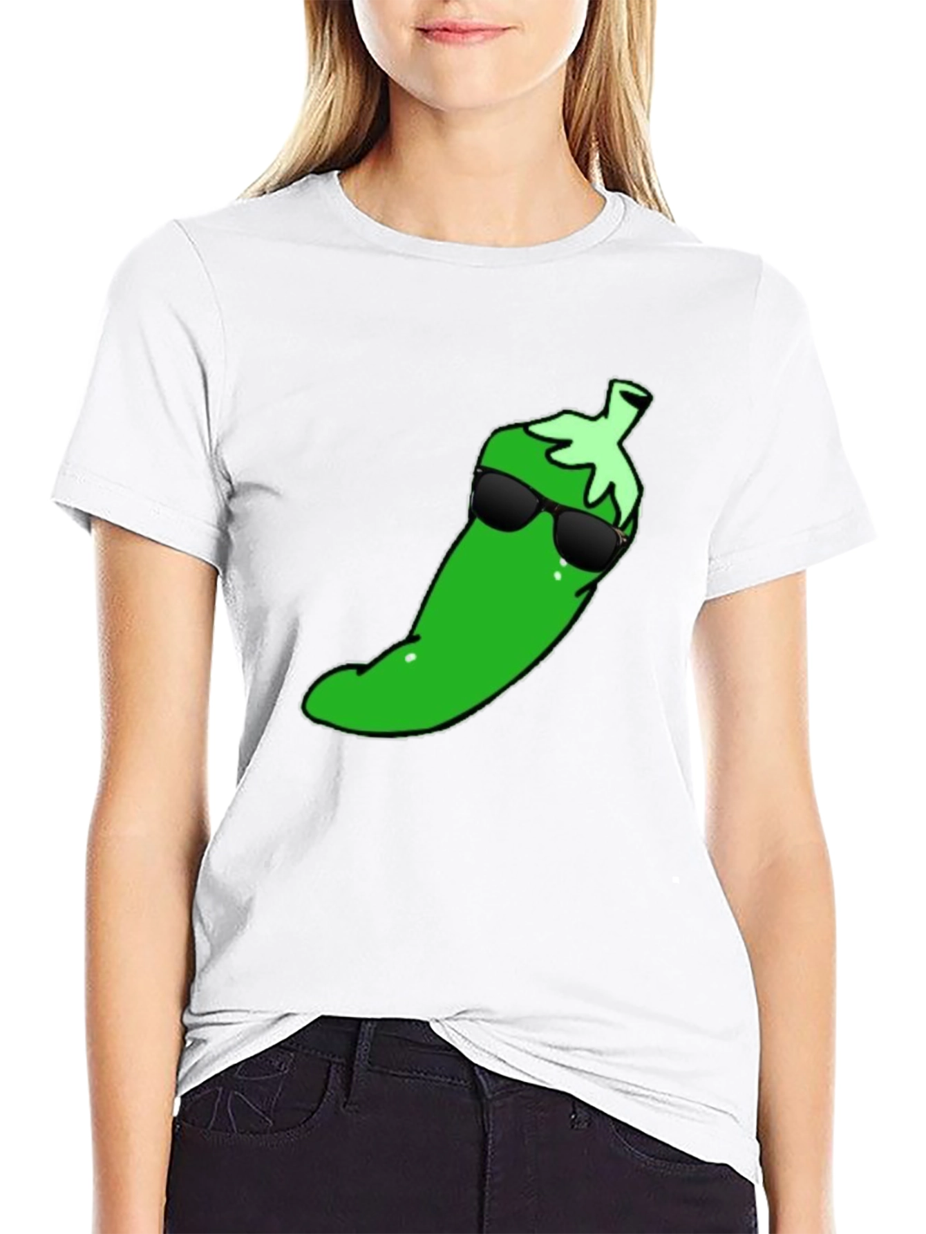 Cool Pepper Graphic T-Shirt - Black Cotton Tee - 9