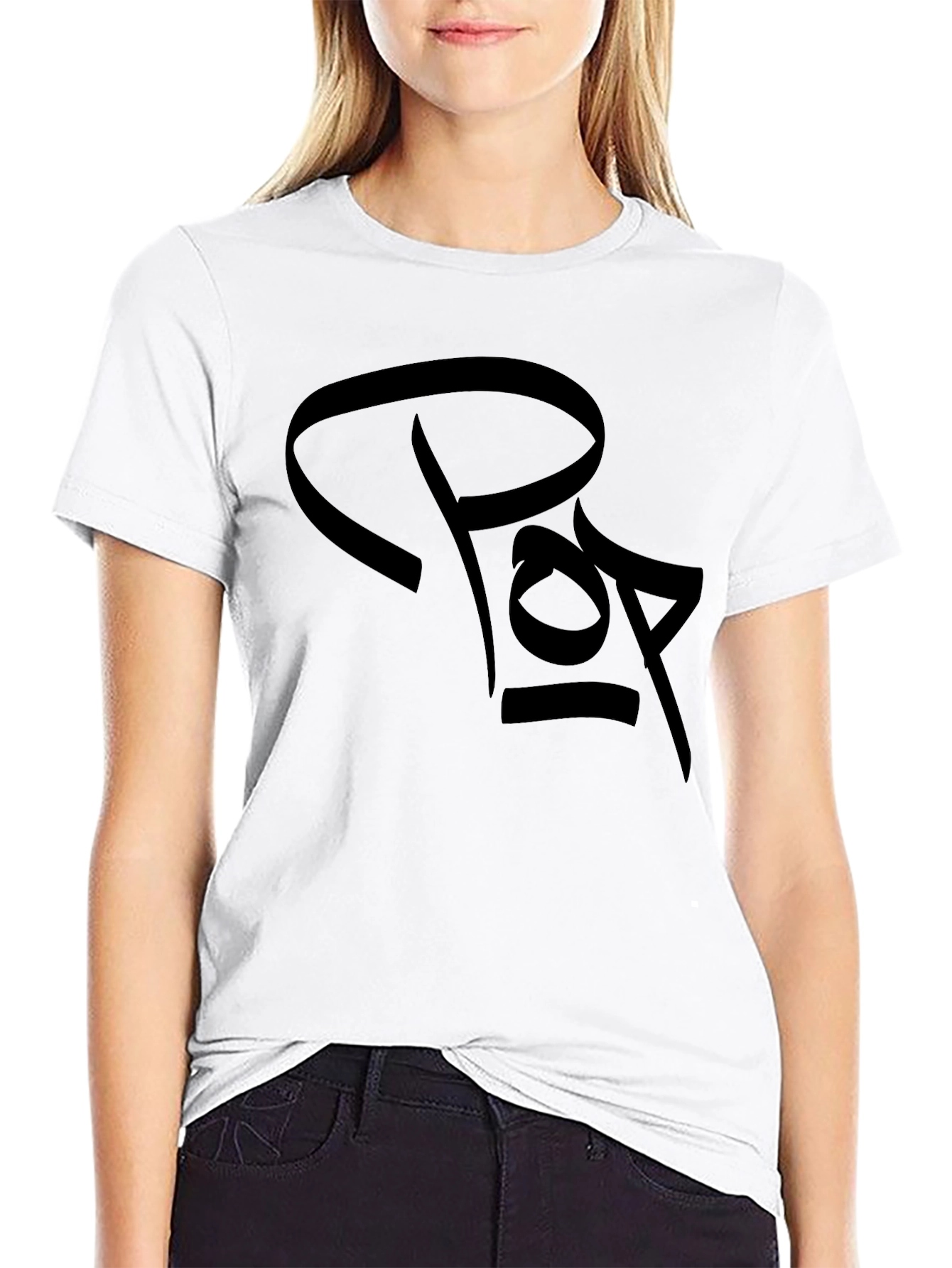 Black Black Graphic Tee - Unique Design view 9