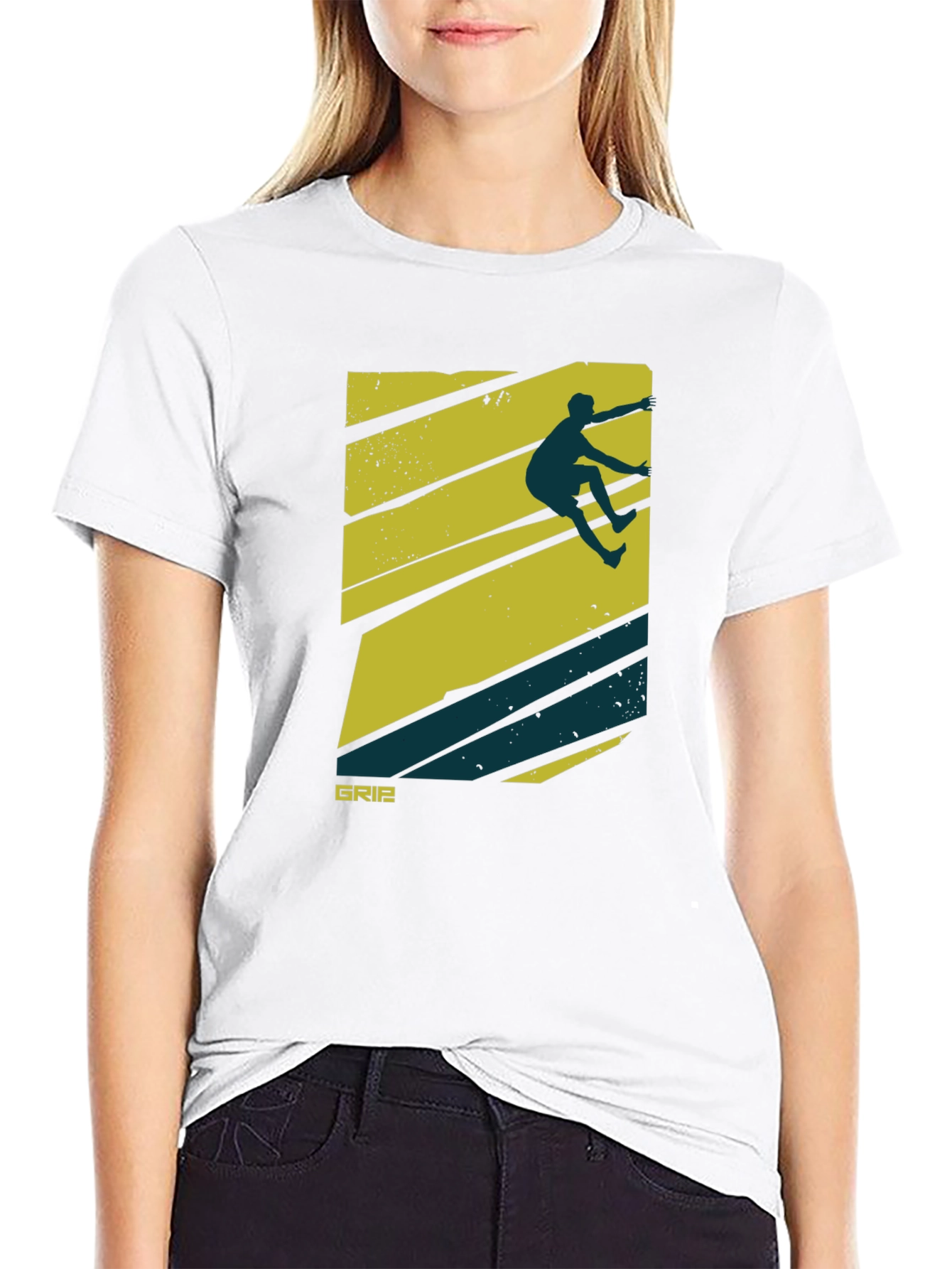 Black Climbing Graphic Tee - Grip Strength Shirt view 9
