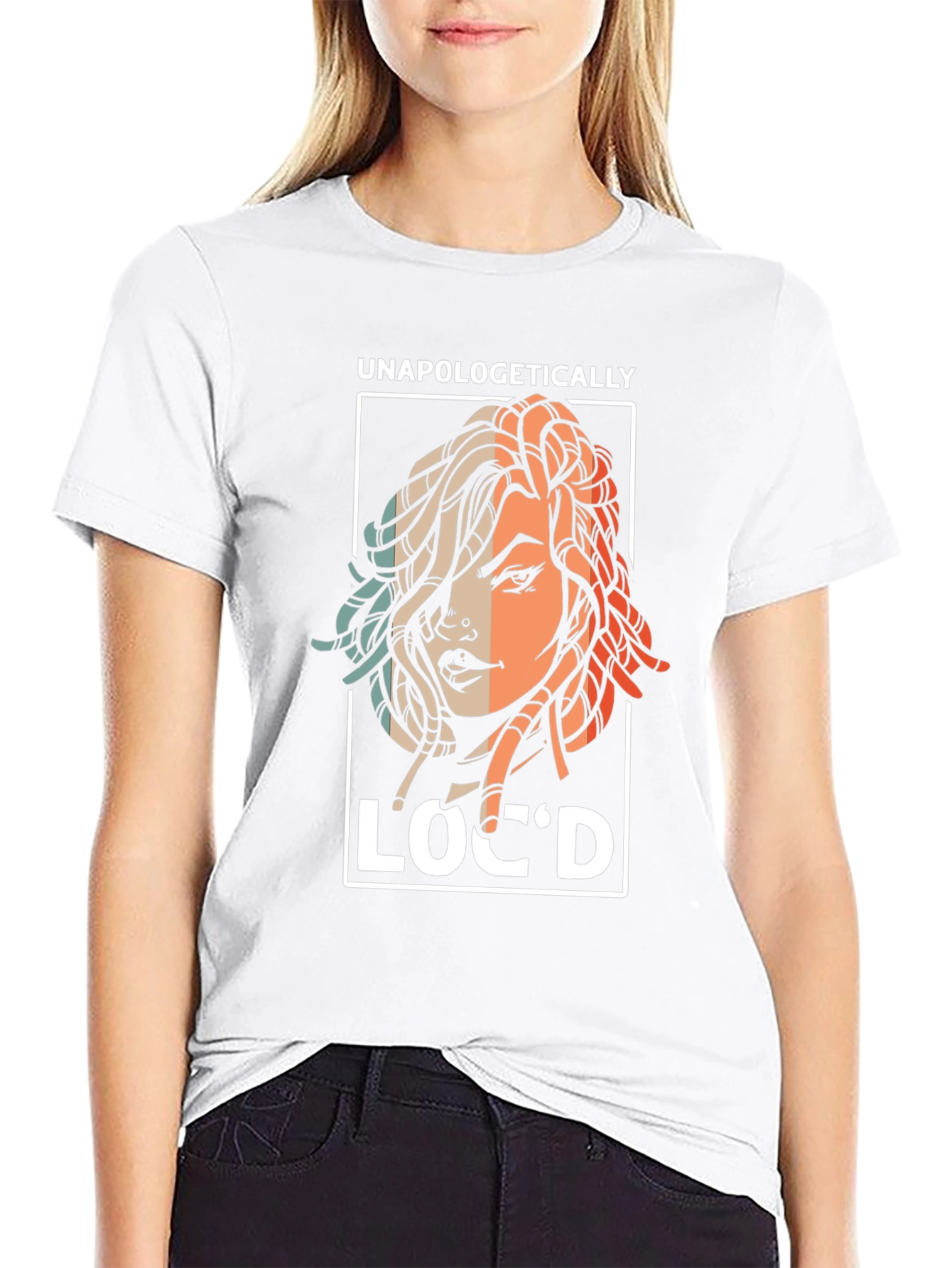 Black Unapologetically Loc'd Graphic Tee view 9