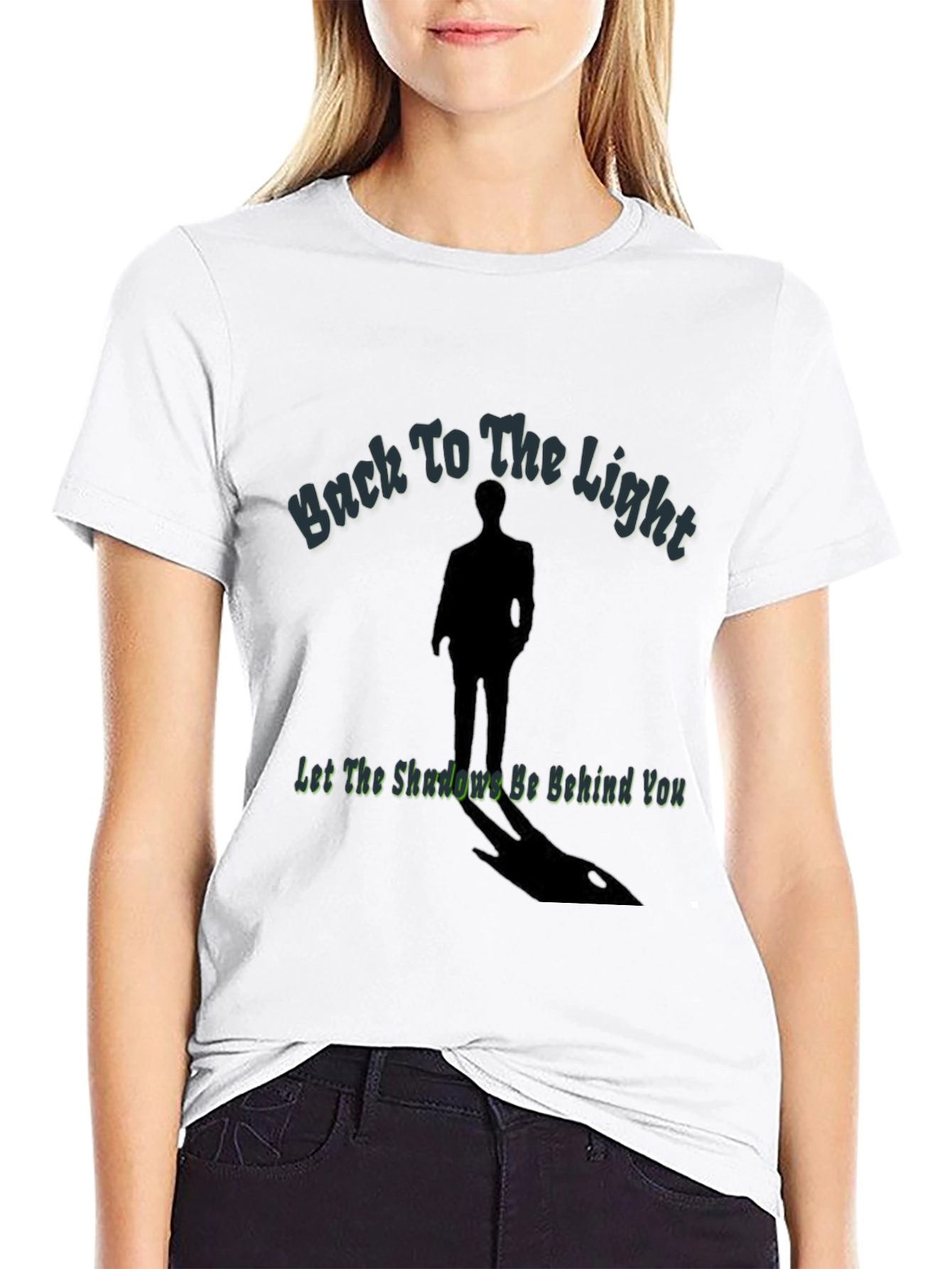 Black Back To The Light Graphic T-Shirt view 9