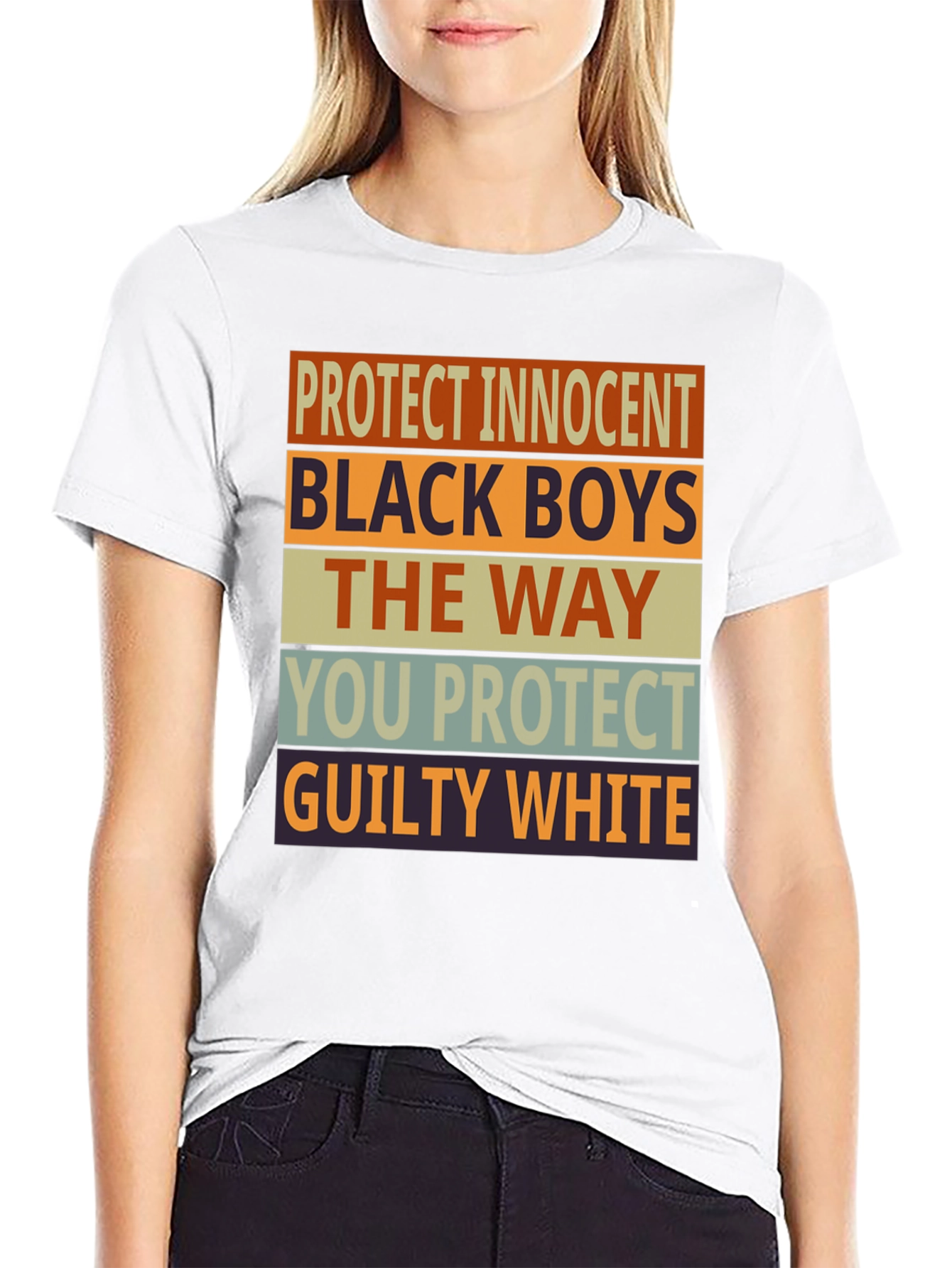 Black Protect Innocent Black Boys Graphic Tee view 9
