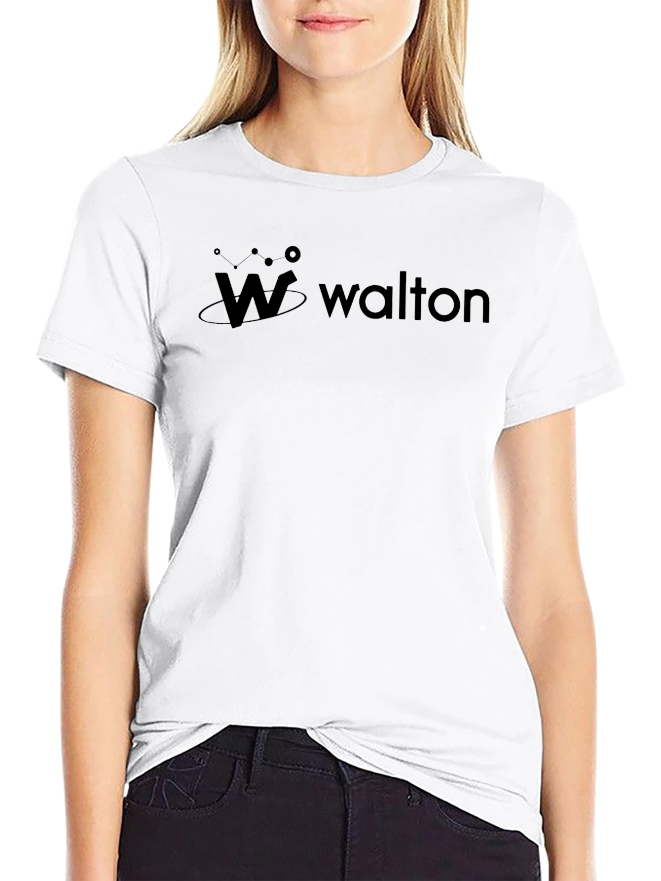 Black Walton Black Graphic T-Shirt | Casual Wear view 9