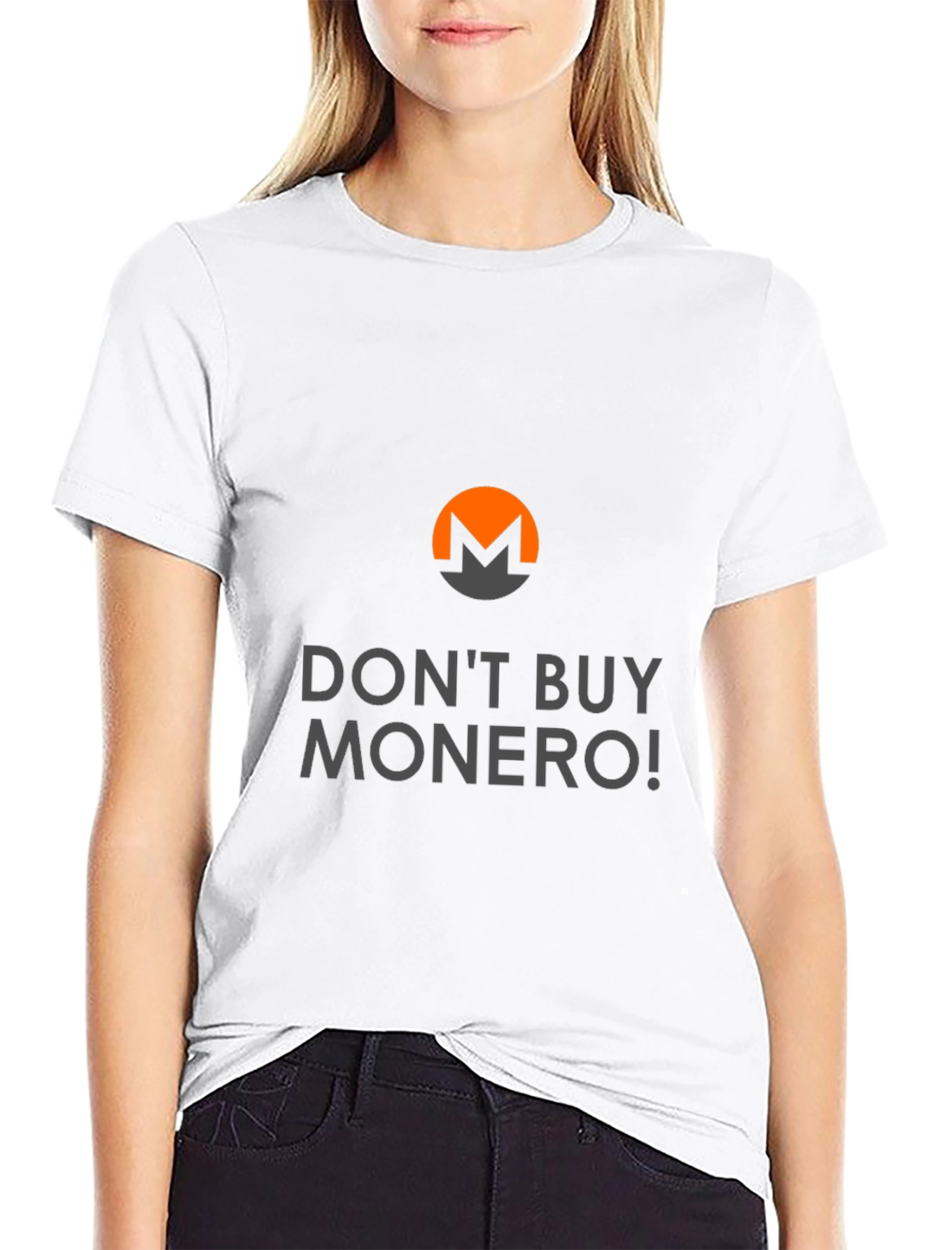Black Don't Buy Monero T-Shirt - Crypto Humor Tee view 9