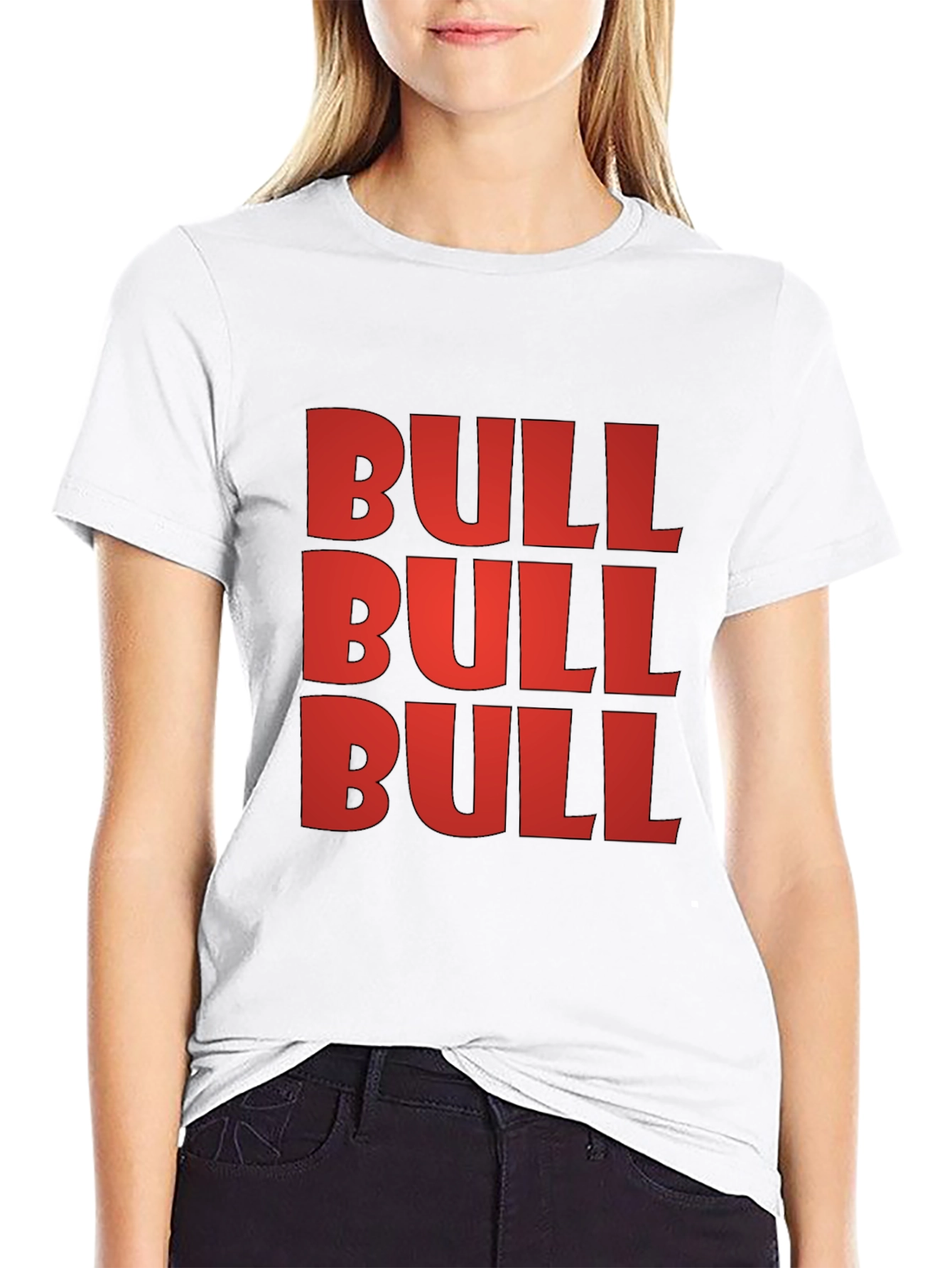 Black Bold BULL Graphic Tee - Statement T-Shirt view 9