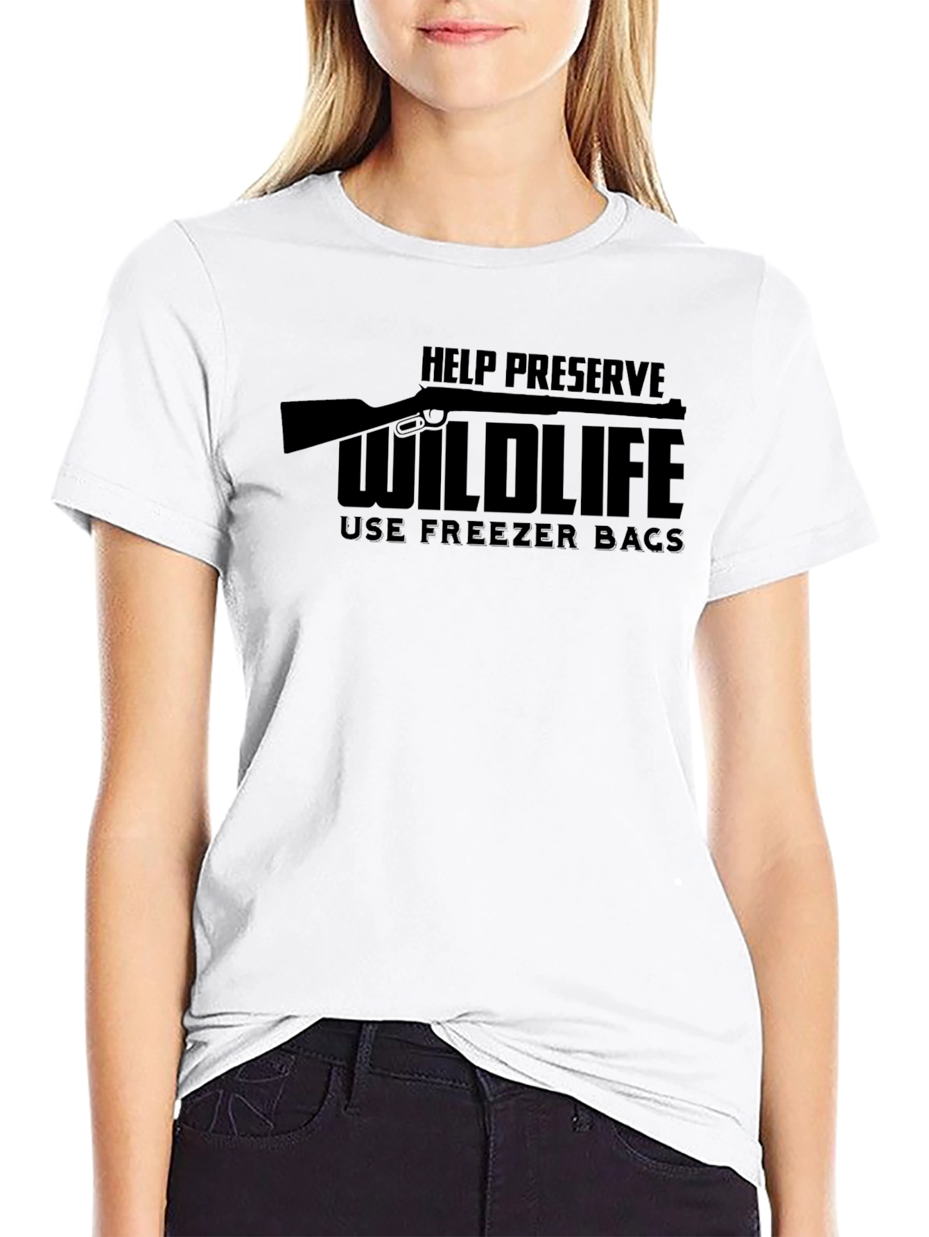Black Help Preserve Wildlife T-Shirt view 9
