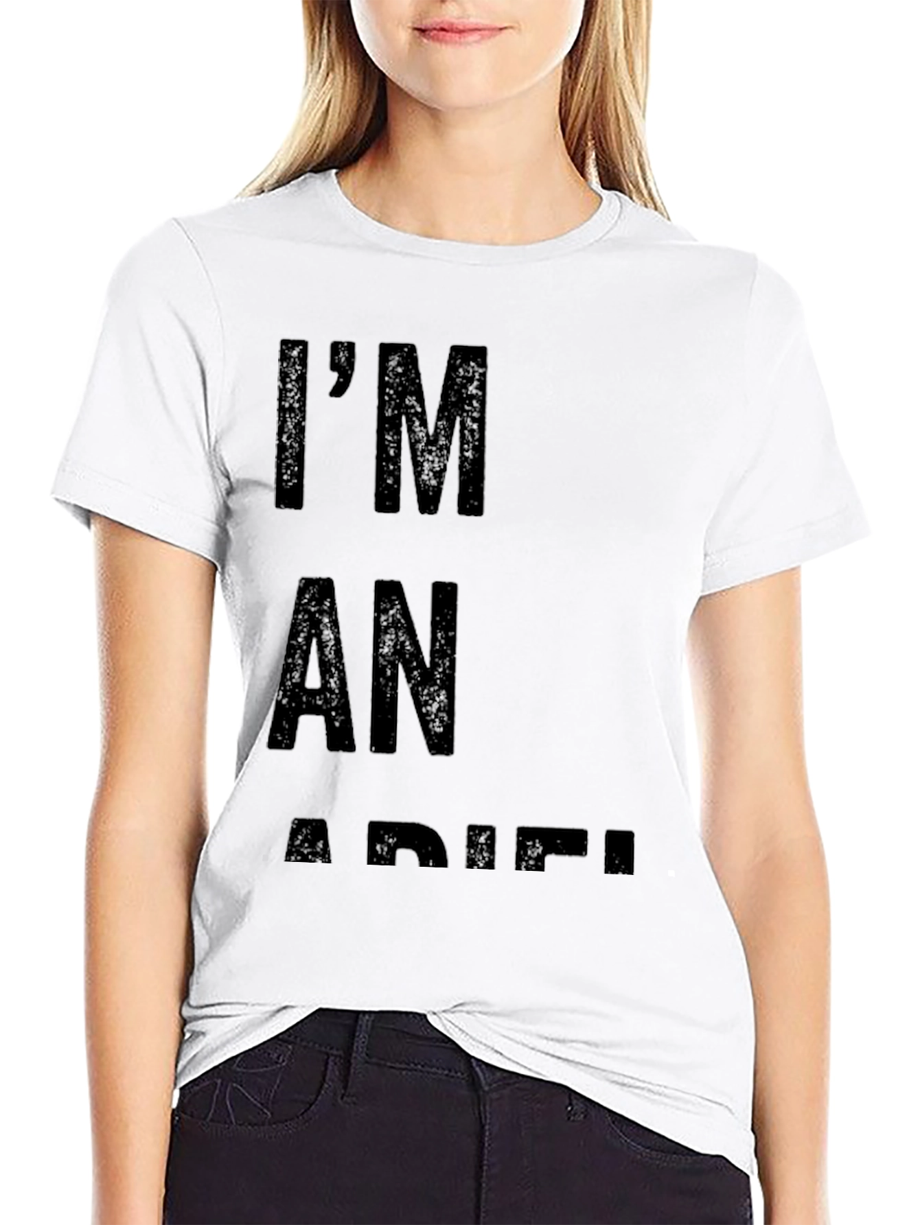 Black I'm An Adiel Black Tee - Bold Statement Shirt view 9