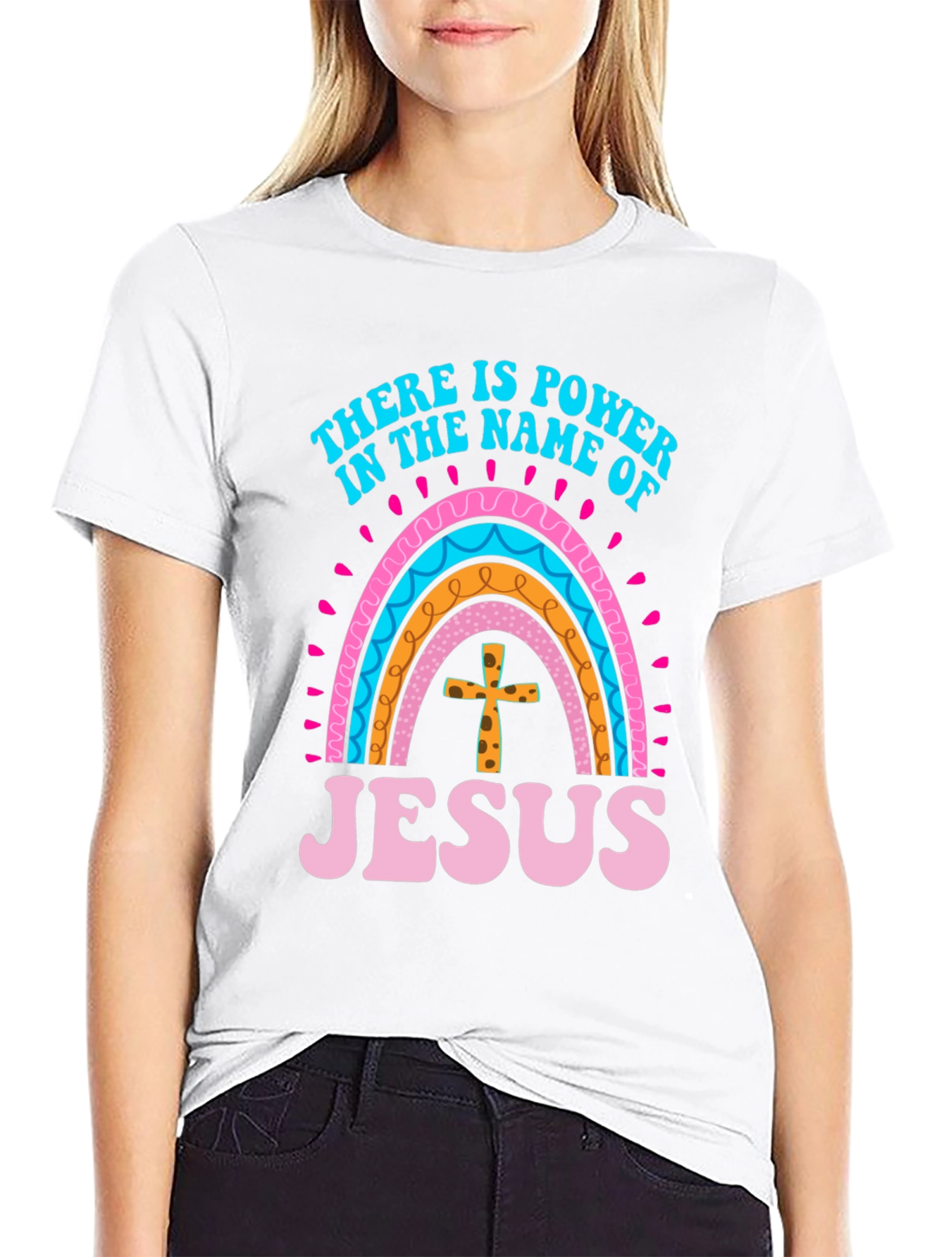 Black Power in the Name of Jesus Graphic Tee view 9