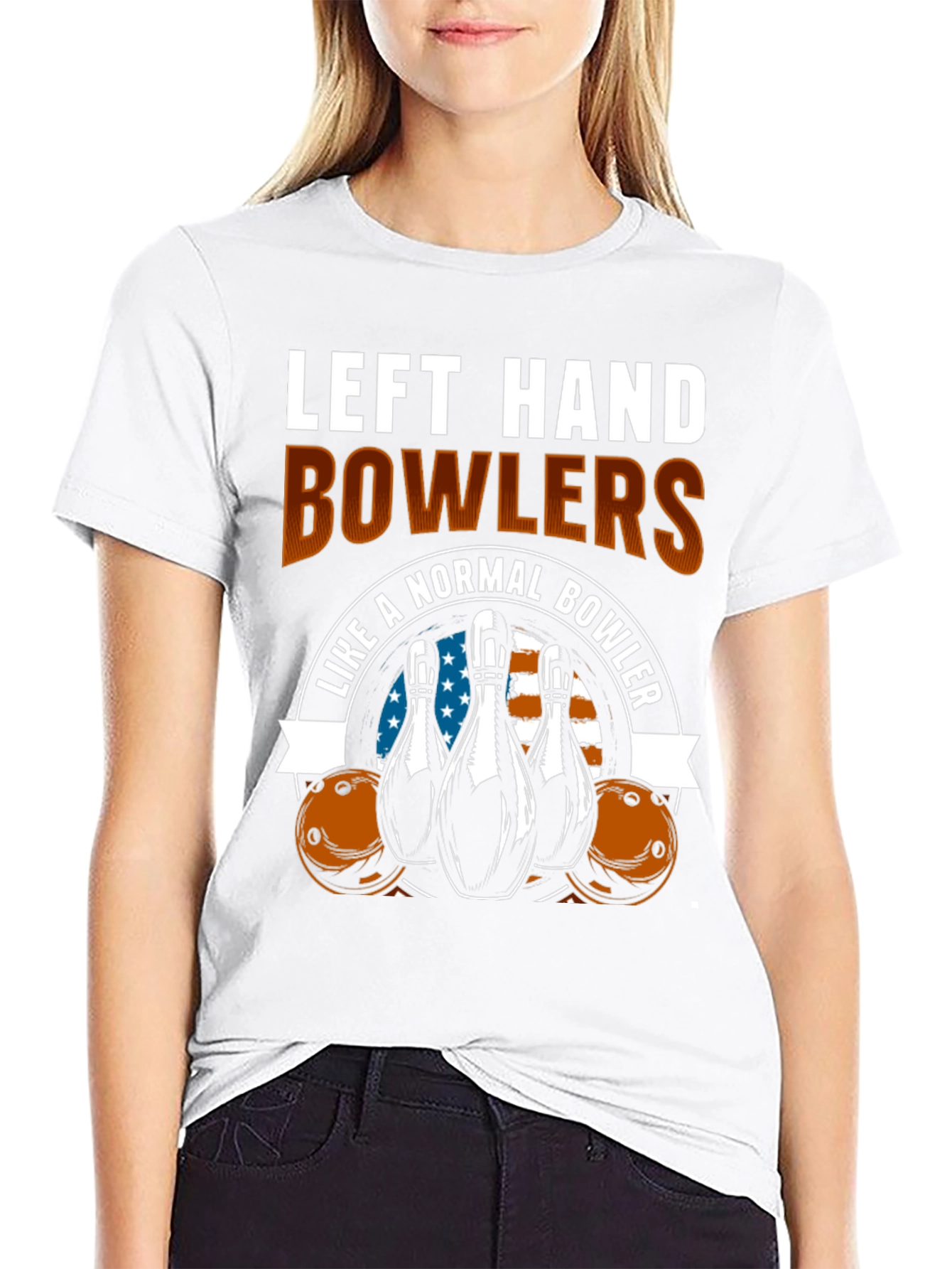Black Left Hand Bowlers T-Shirt view 9
