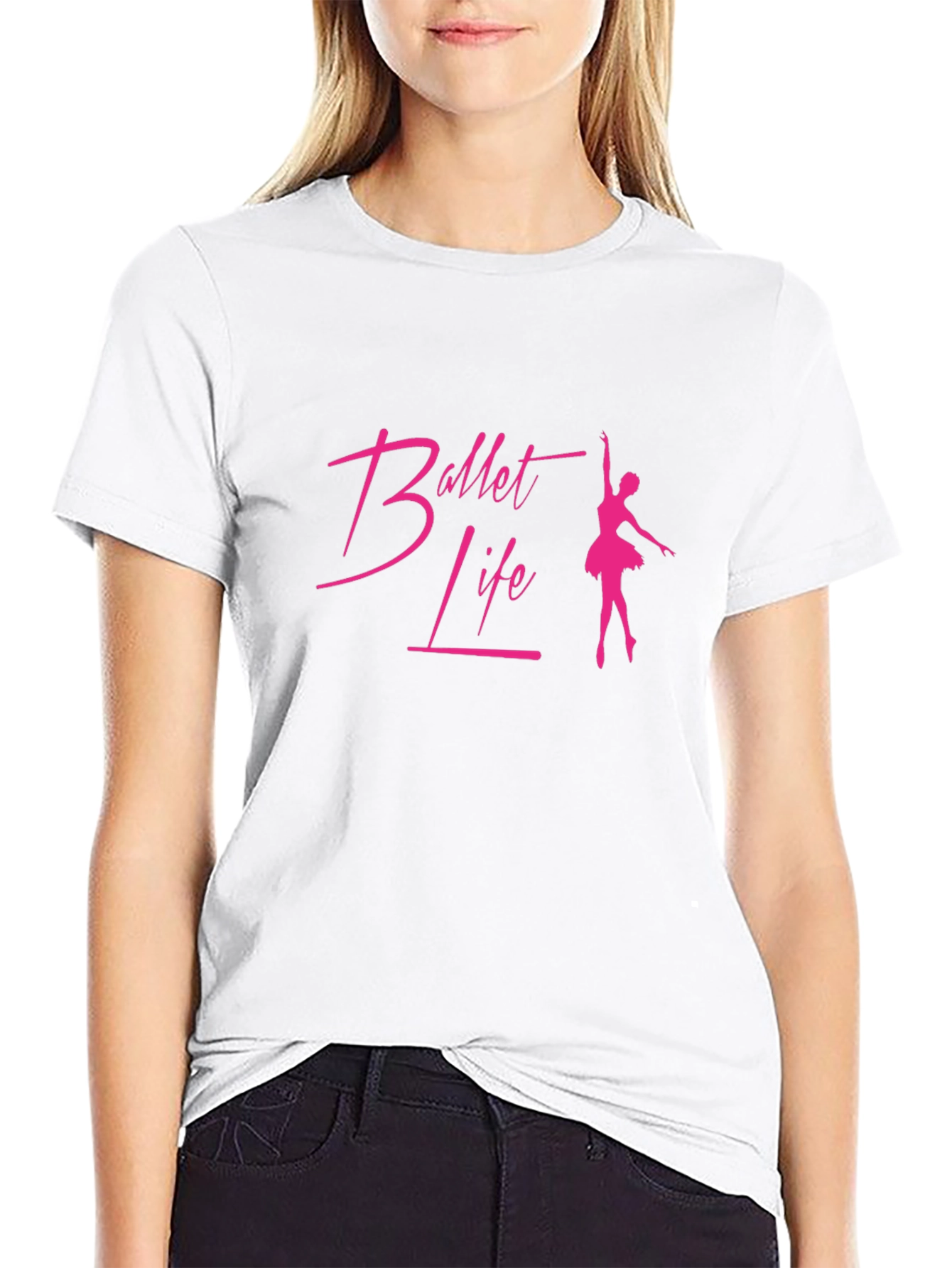 Black Ballet Life Graphic Tee - Stylish Dance Shirt view 9