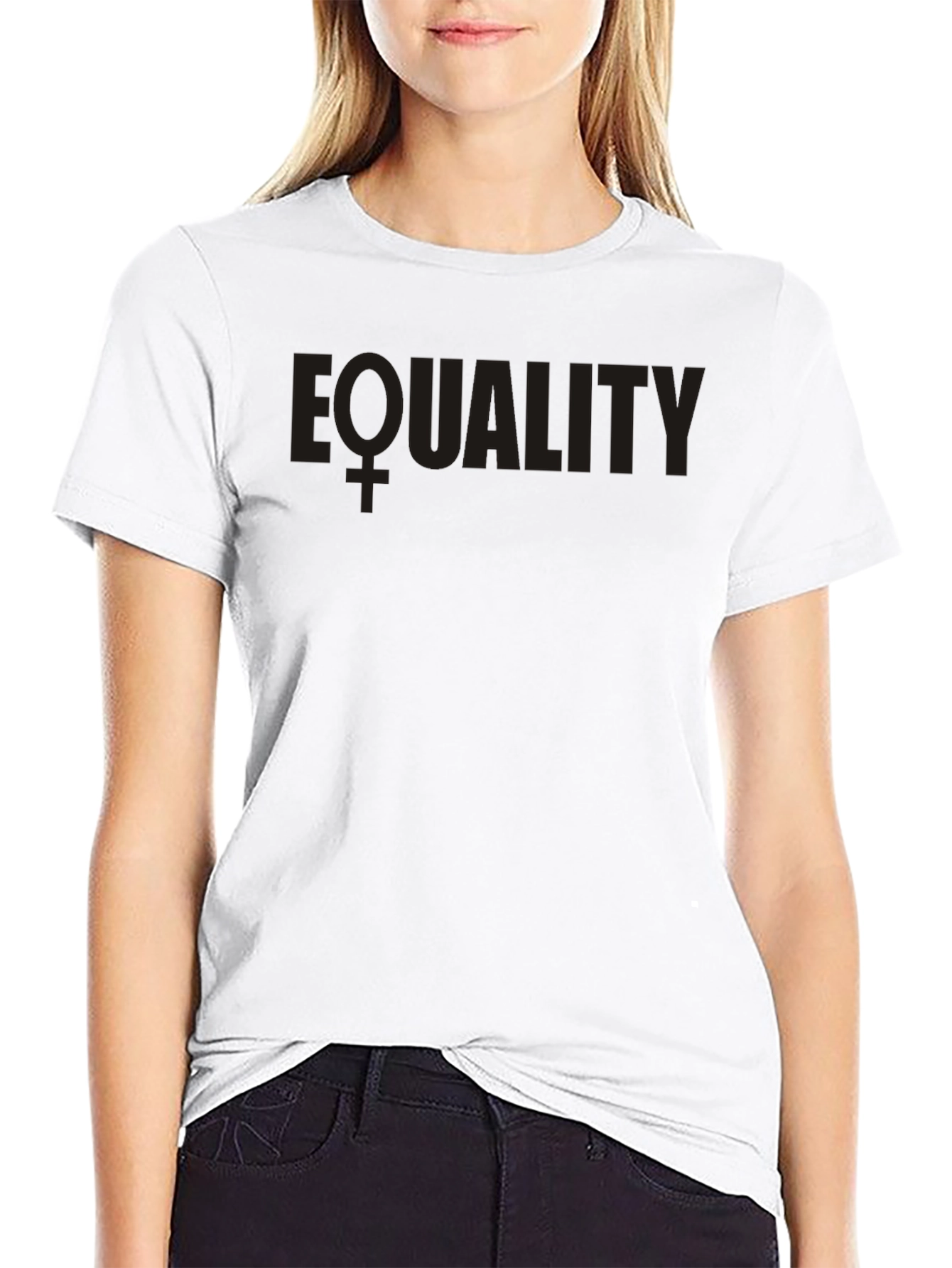 Black Equality Graphic Tee - Black Unisex T-Shirt view 9