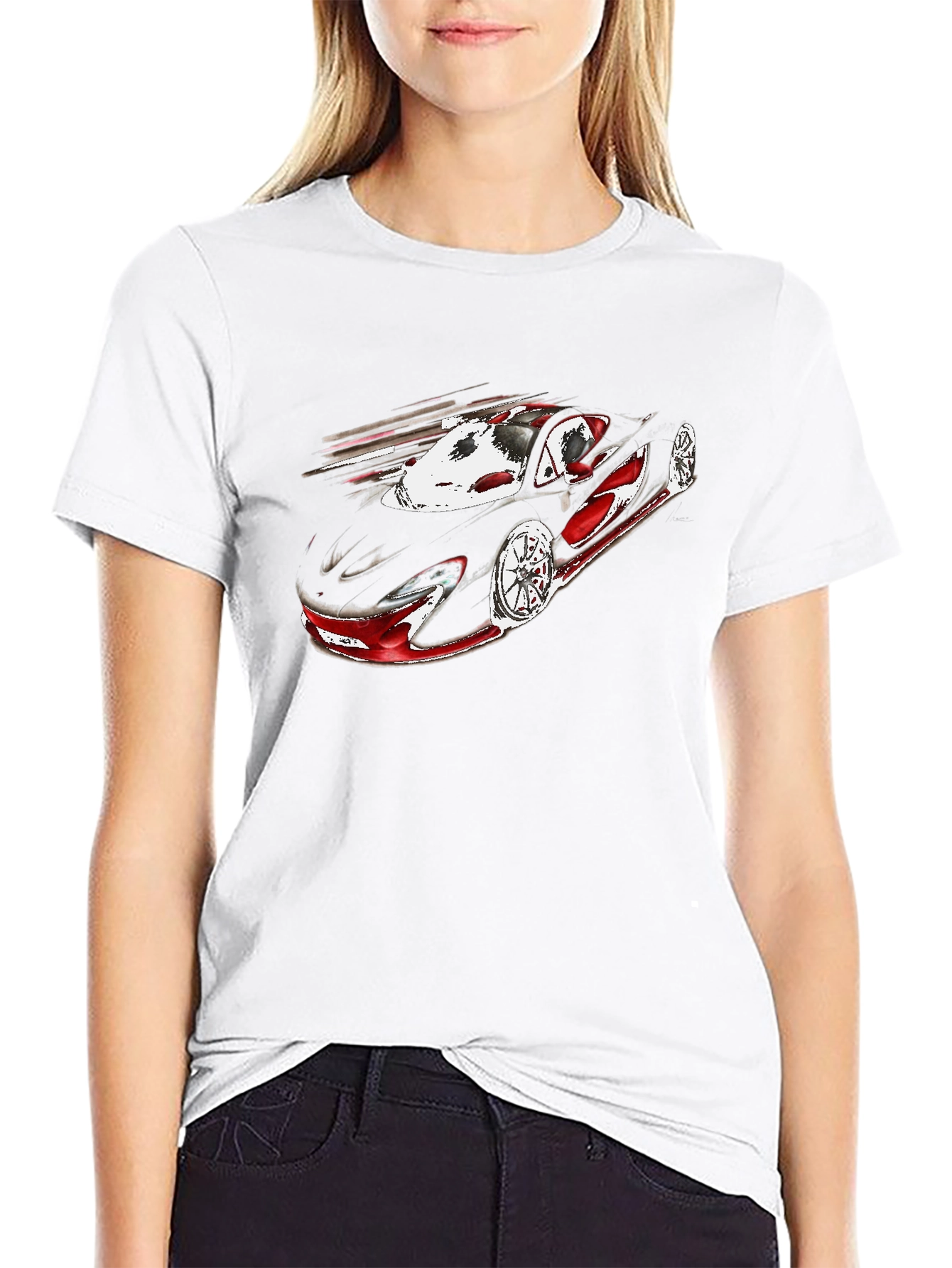 Black Sleek Black Car Graphic Tee - Motorsport Fashion view 9