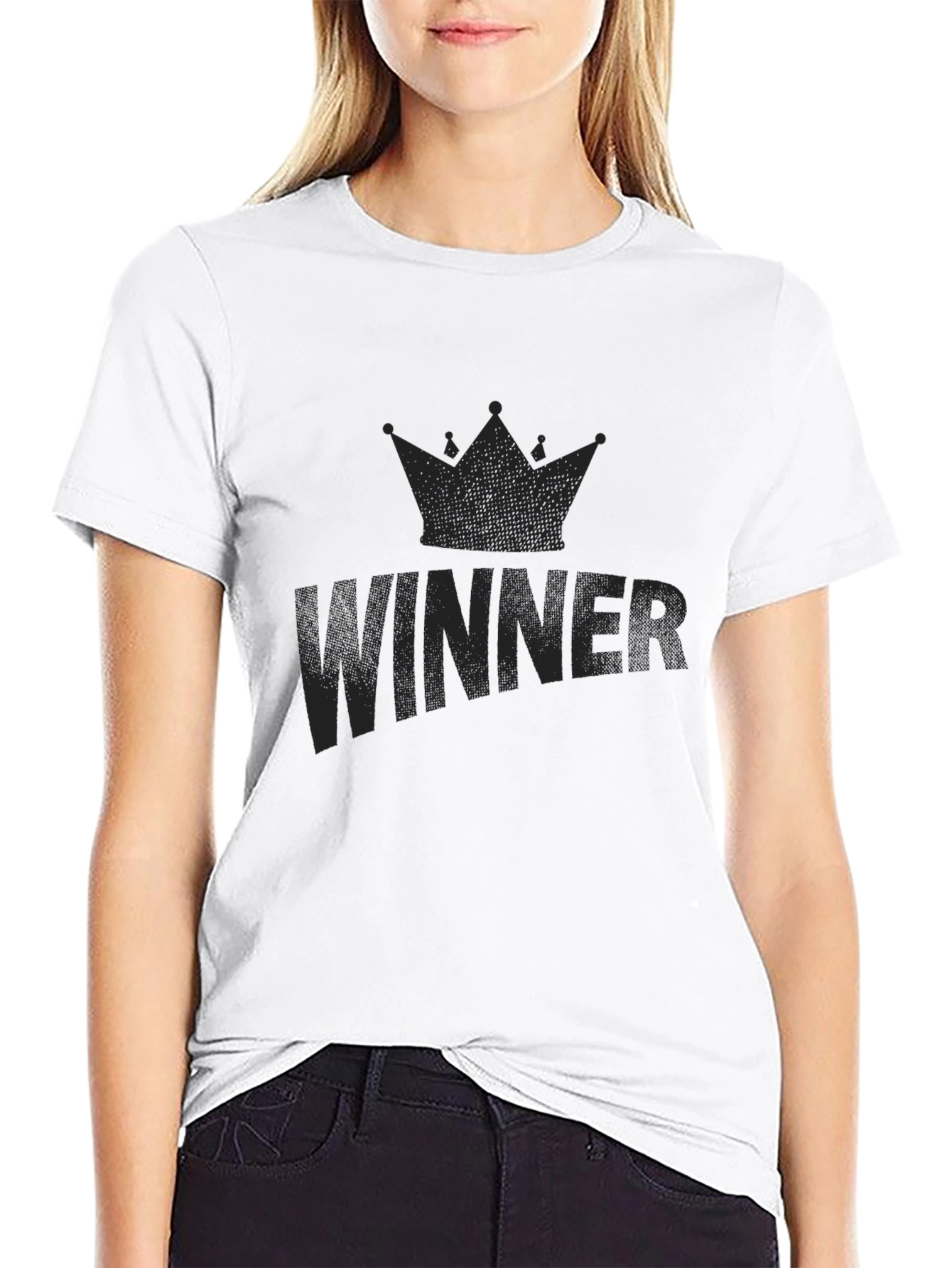 Black Winner Crown Graphic Tee - Black view 9